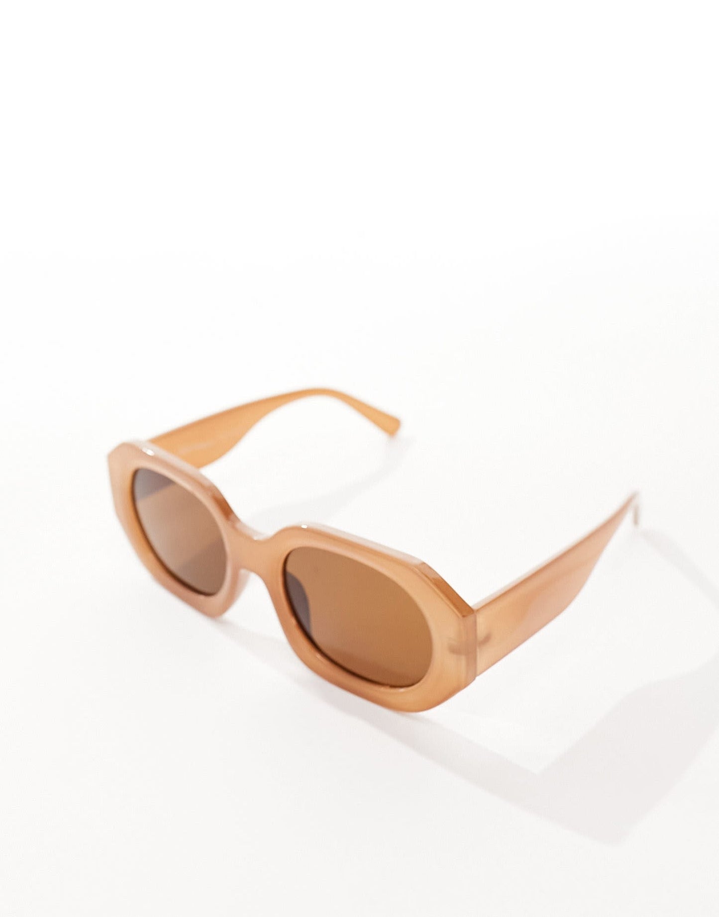Jeepers Peepers chunky sunglasses in brown - ASOS Sample Sale EU Store