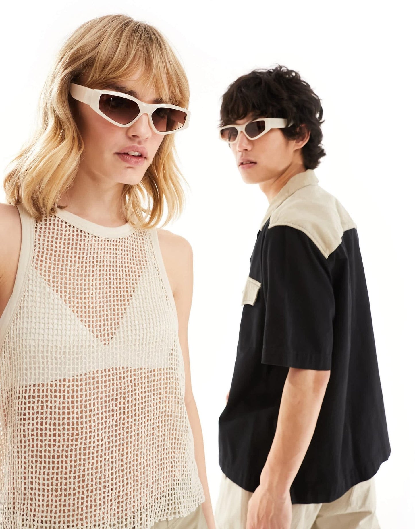 Jeepers Peepers racer sunglasses in yellow - ASOS Sample Sale EU Store