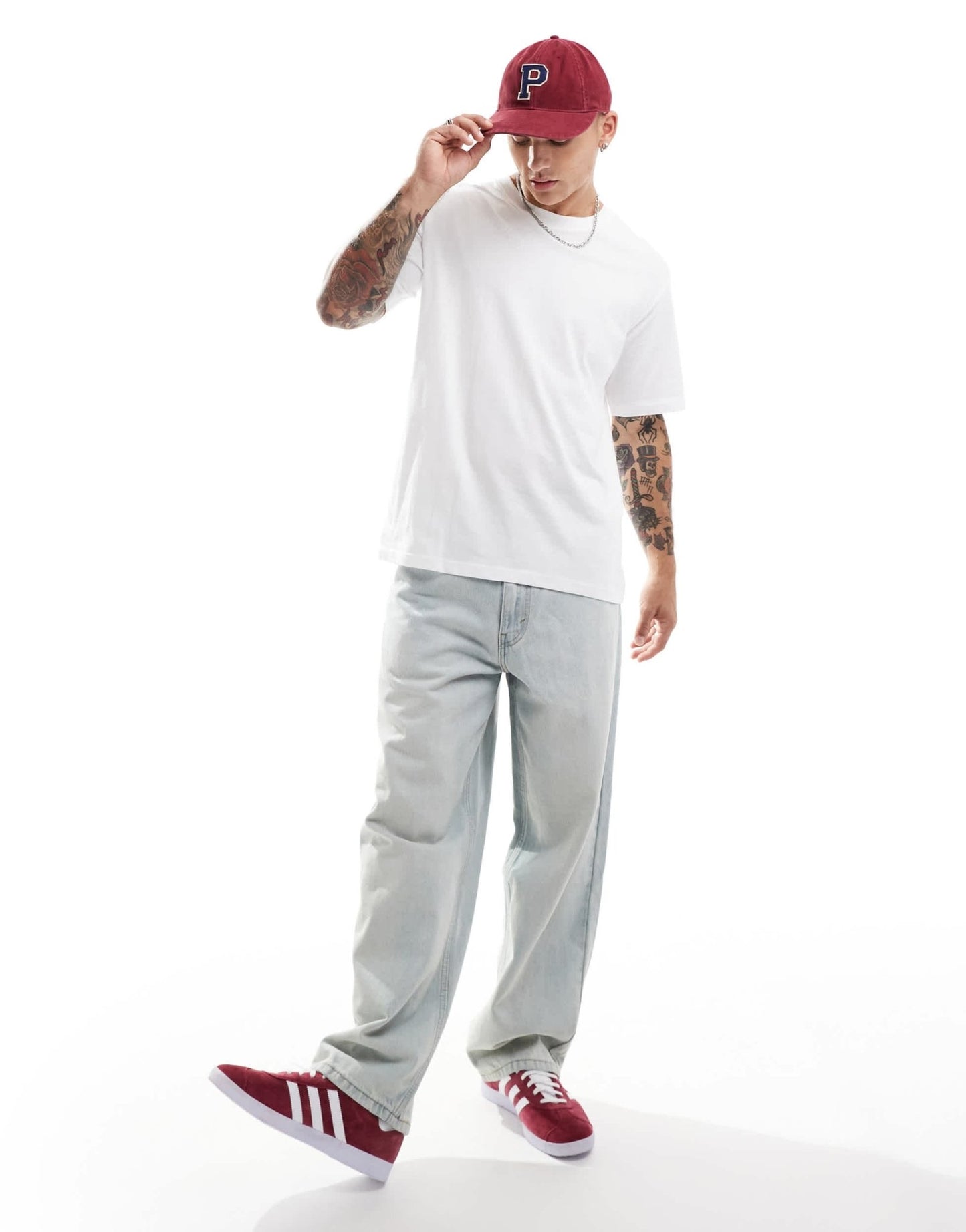 JJ Rebel oversized t-shirt in white - ASOS Sample Sale EU Store