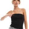 JJXX bandau top in black glitter