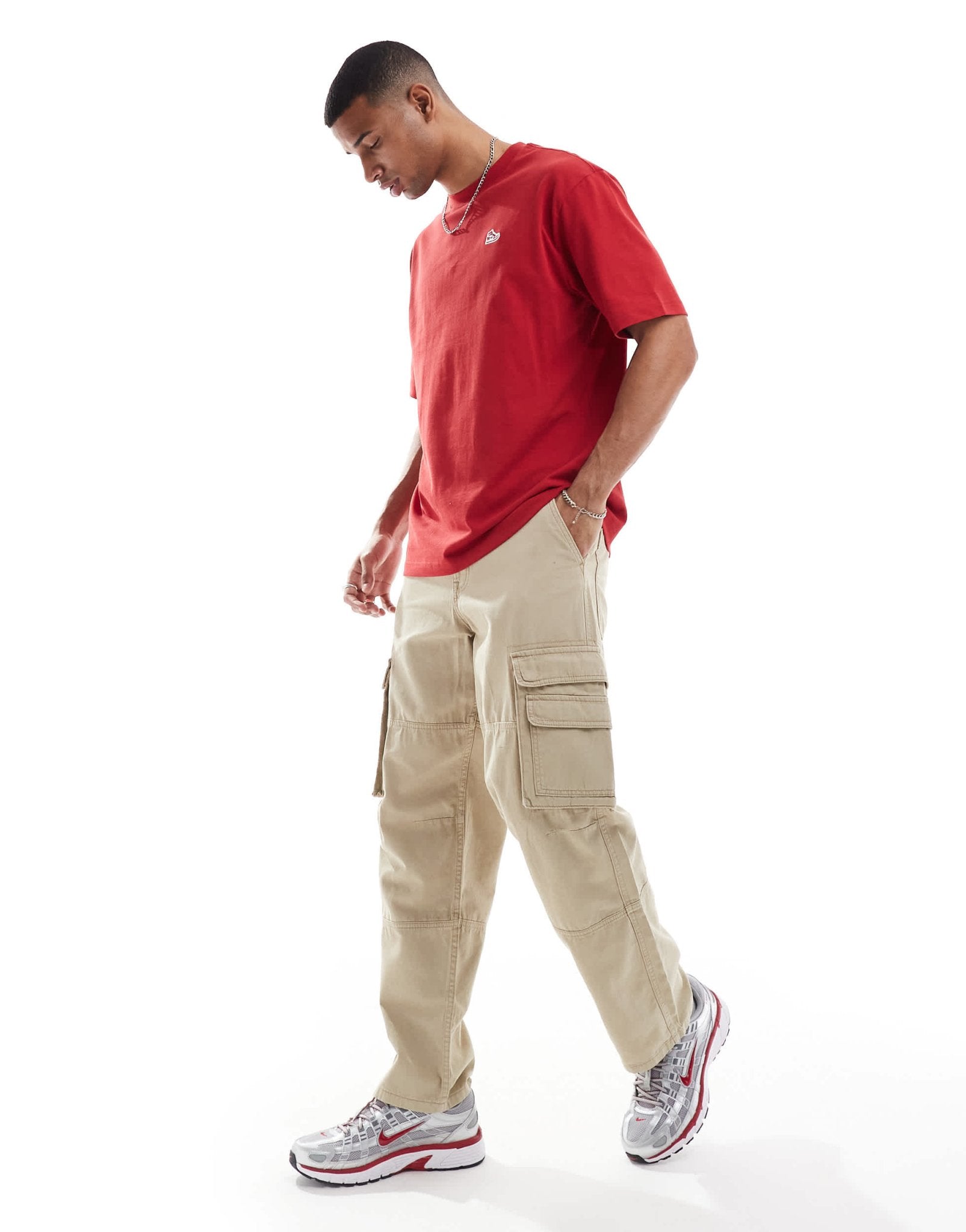 Jordan crew neck t-shirt in varsity red - ASOS Sample Sale EU Store