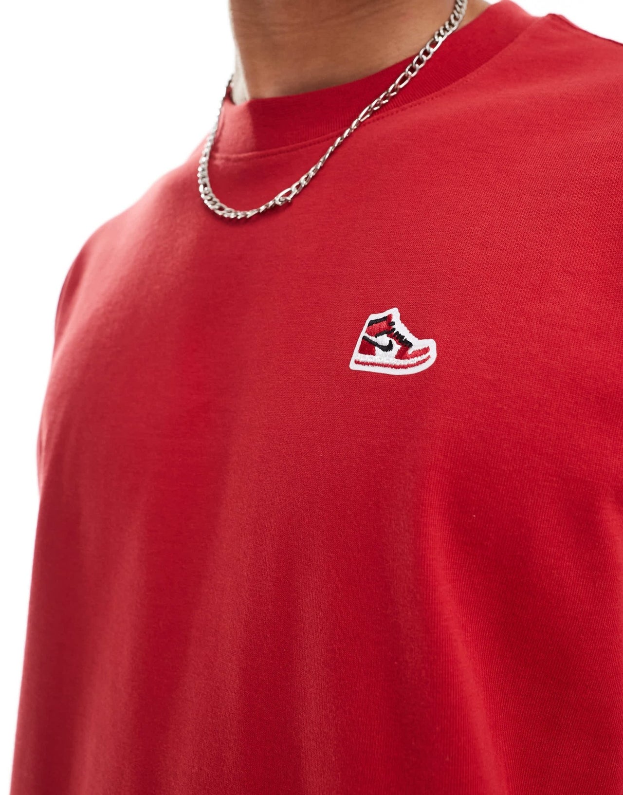 Jordan crew neck t-shirt in varsity red - ASOS Sample Sale EU Store