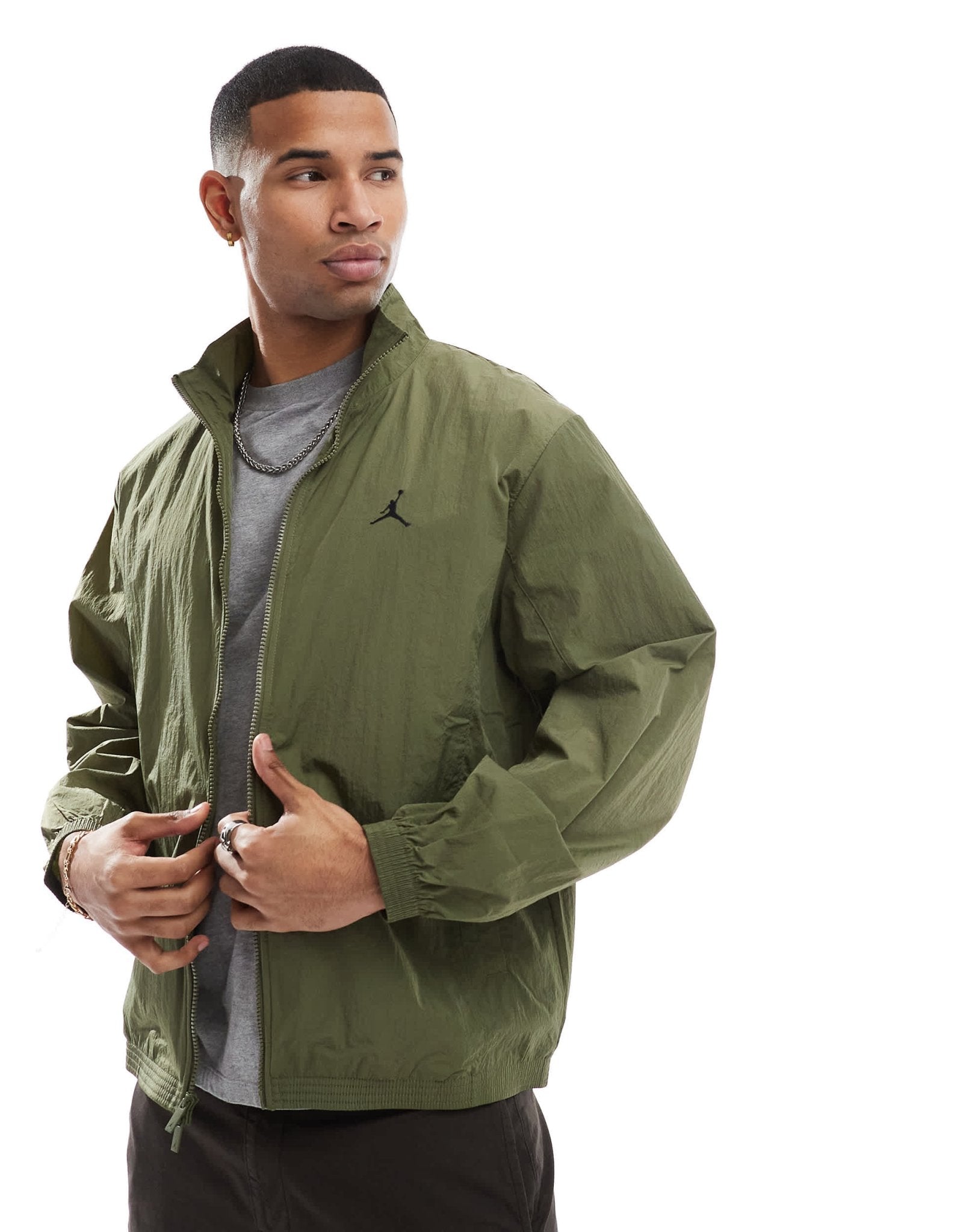 Jordan Essential Wind jacket in olive - ASOS Sample Sale EU Store