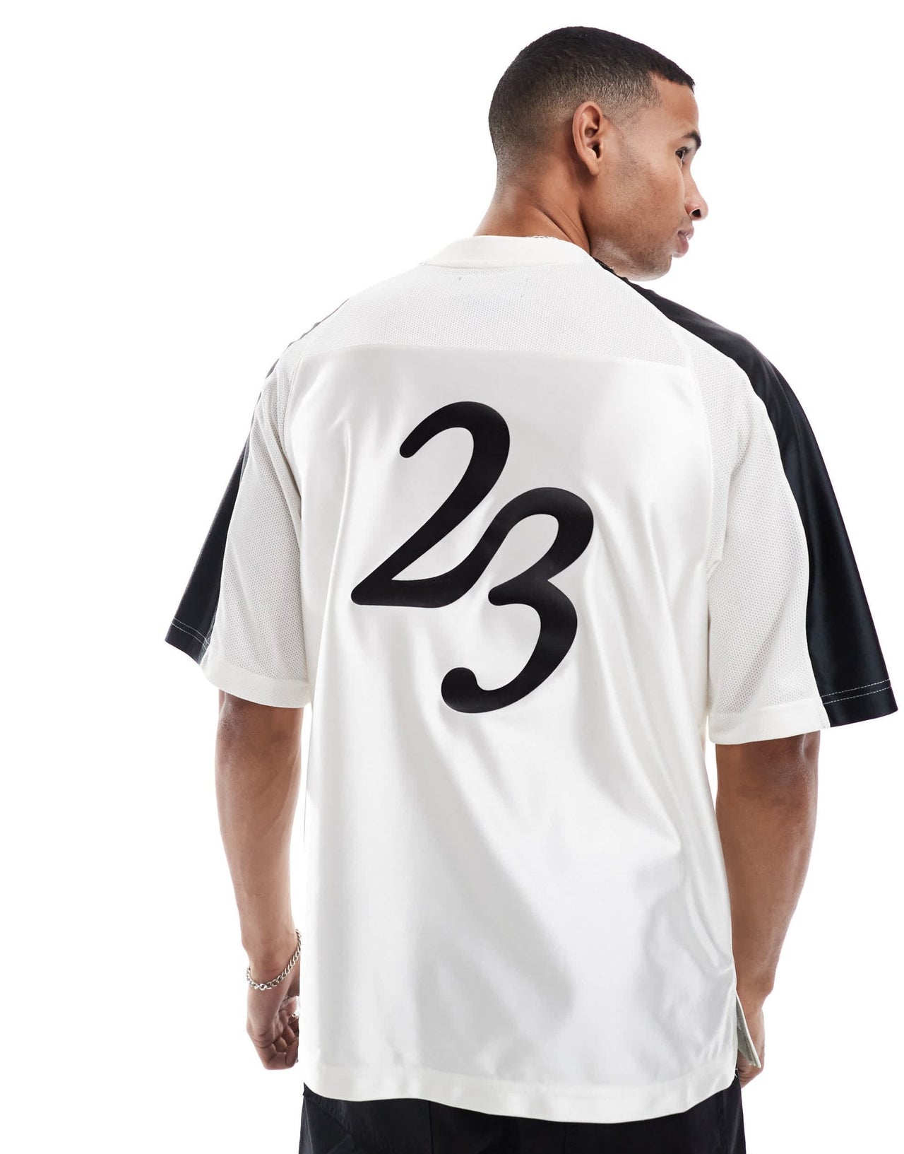 Jordan lifestyle jersey in sail and black - ASOS Sample Sale EU Store