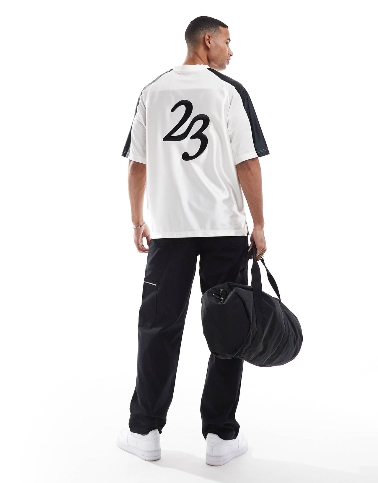 Jordan lifestyle jersey in sail and black - ASOS Sample Sale EU Store