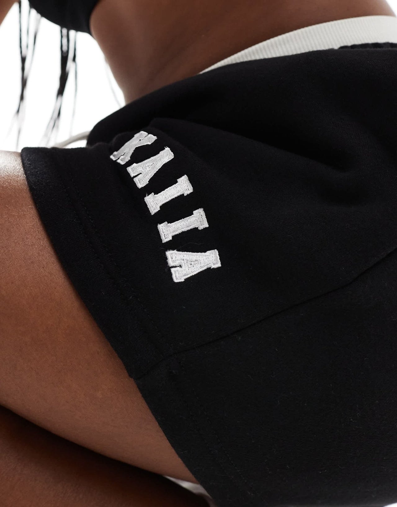Kaiia cotton blend sweat shorts in black - ASOS Sample Sale EU Store