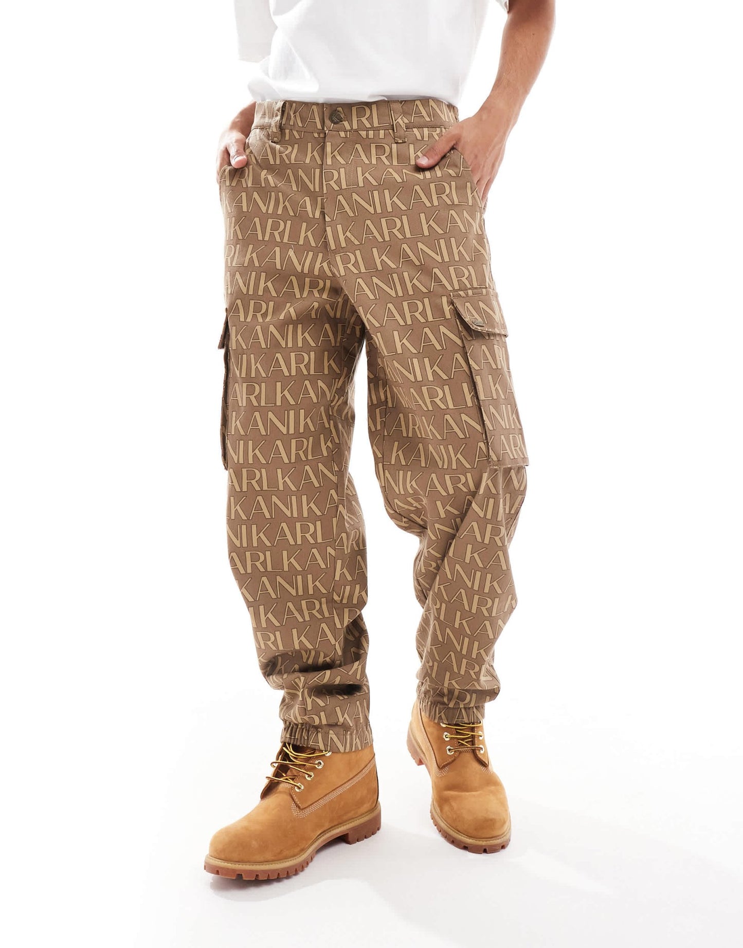 Karl Kani co - ord cargo trousers in light beige - ASOS Sample Sale EU Store
