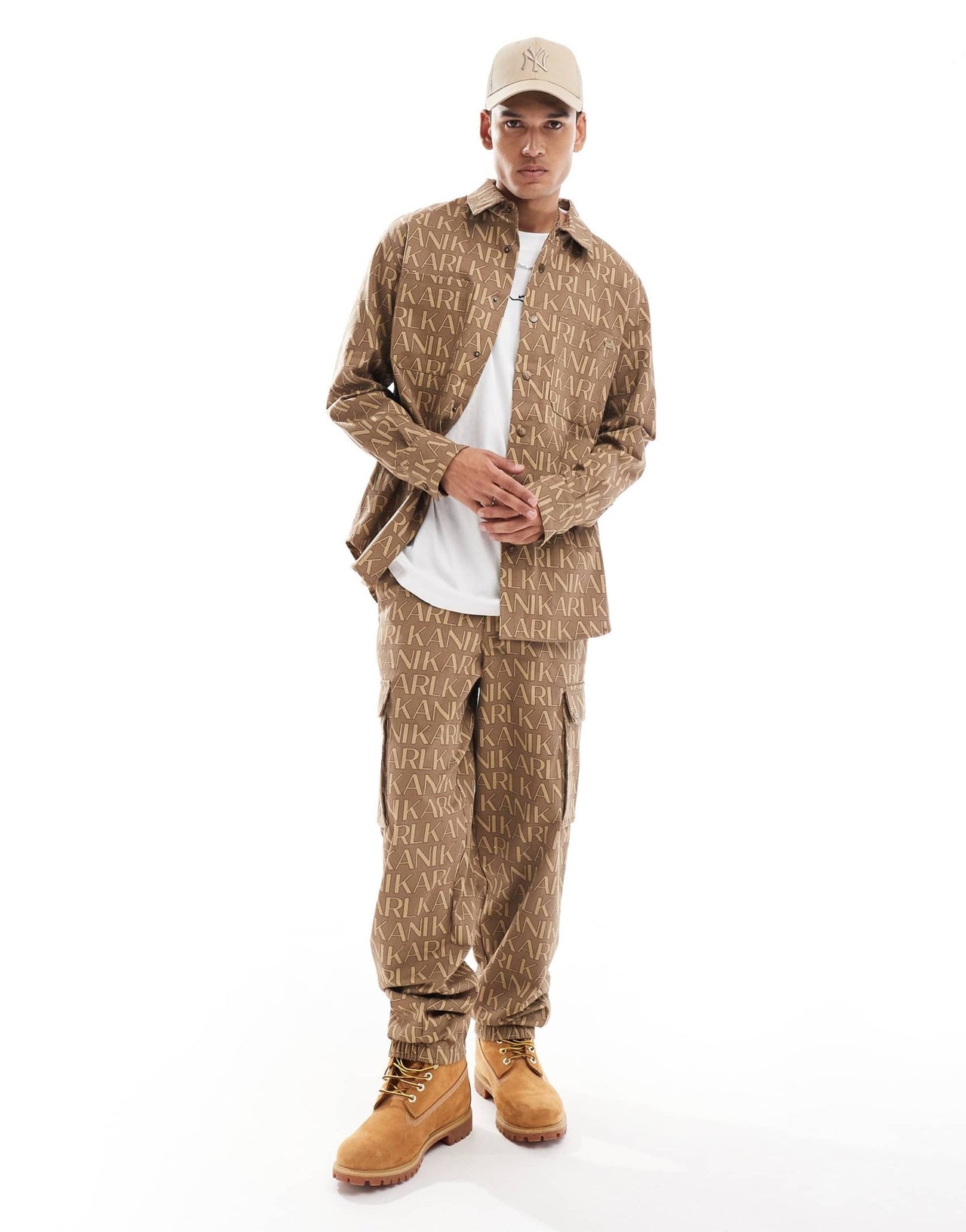 Karl Kani co - ord cargo trousers in light beige - ASOS Sample Sale EU Store