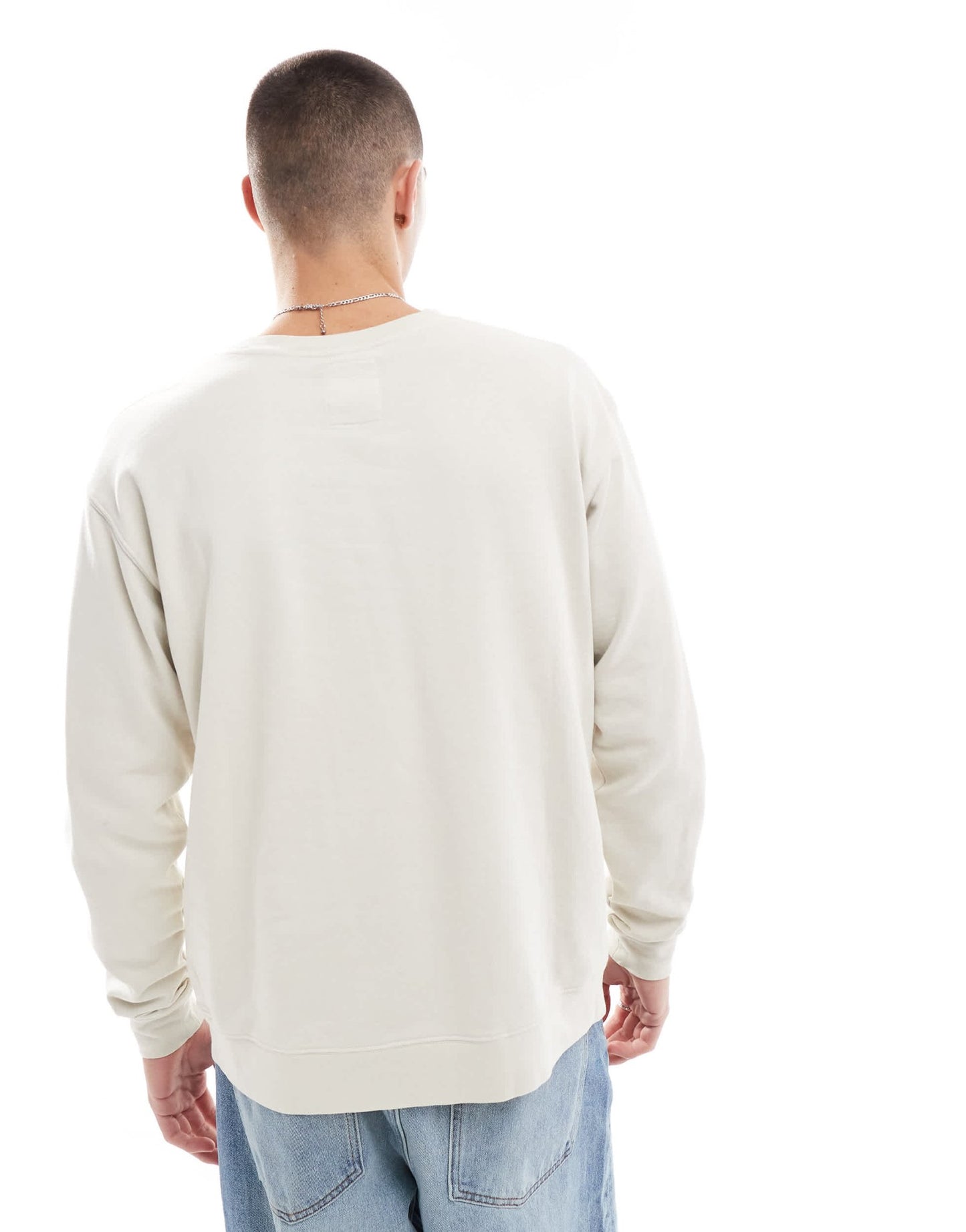 Kavu core crew graphic sweatshirt in oatmeal - ASOS Sample Sale EU Store