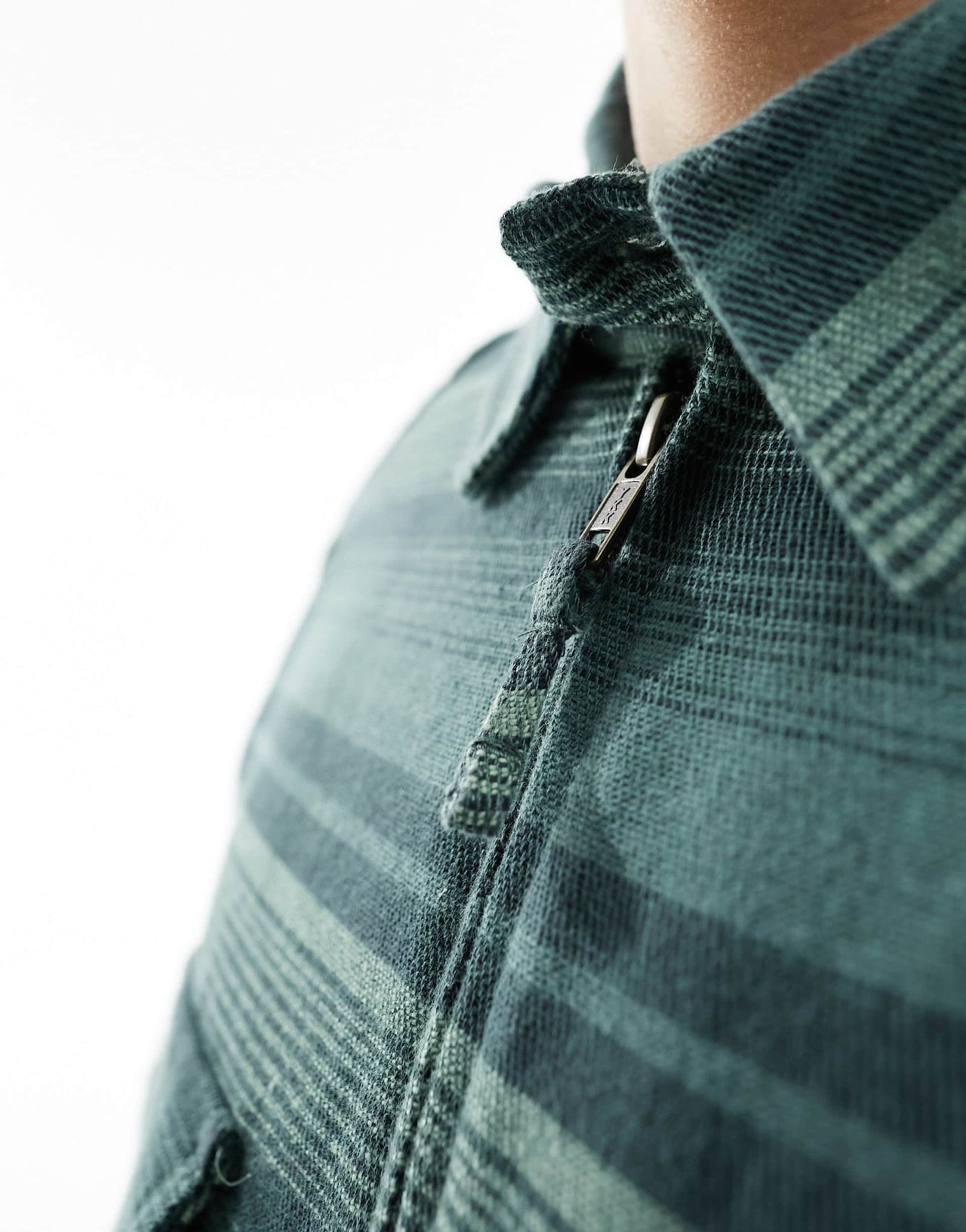 Kavu eagle pine long sleeve lined overshirt in green horizontal stripes - ASOS Sample Sale EU Store