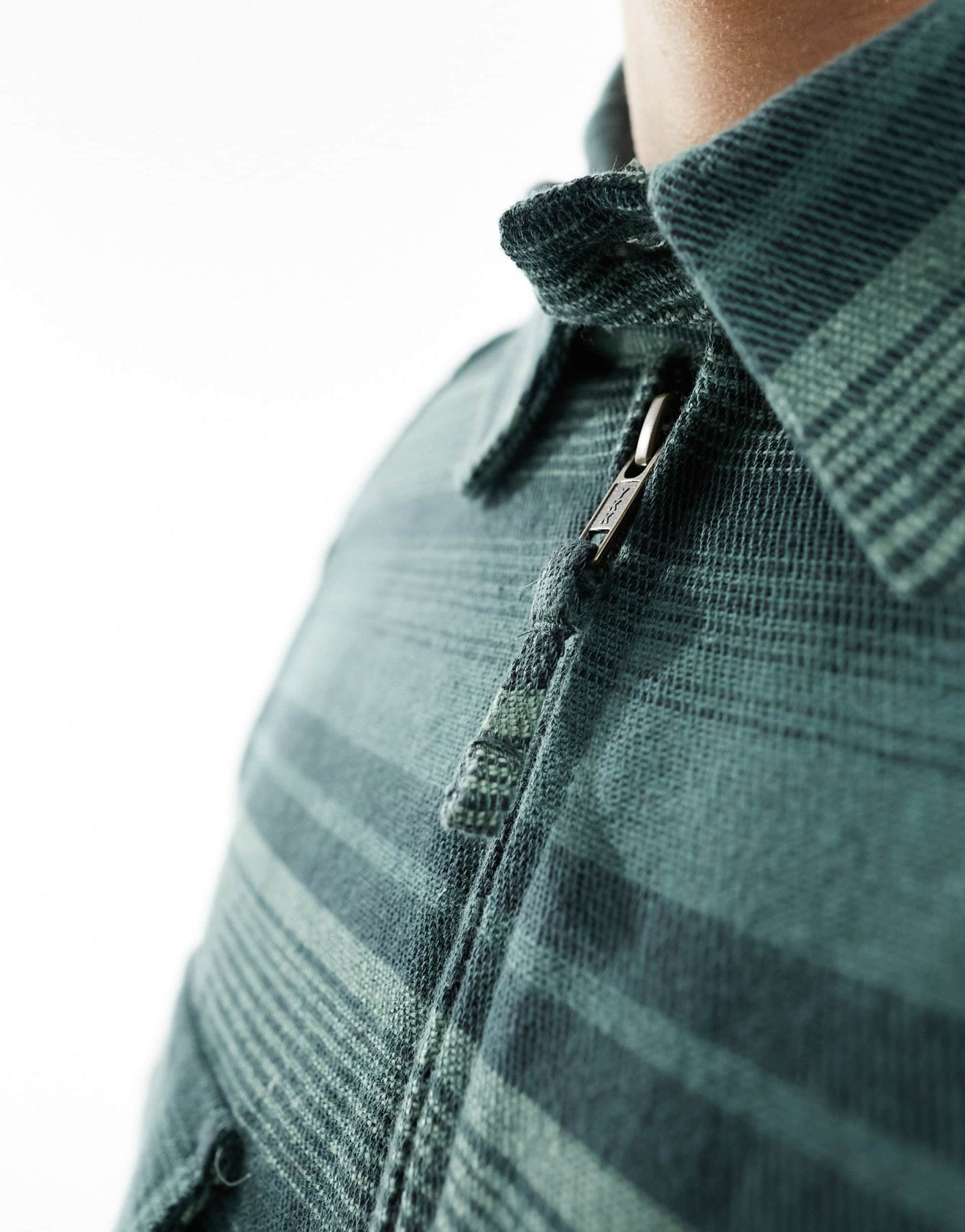 Kavu eagle pine long sleeve lined overshirt in green horizontal stripes - ASOS Sample Sale EU Store
