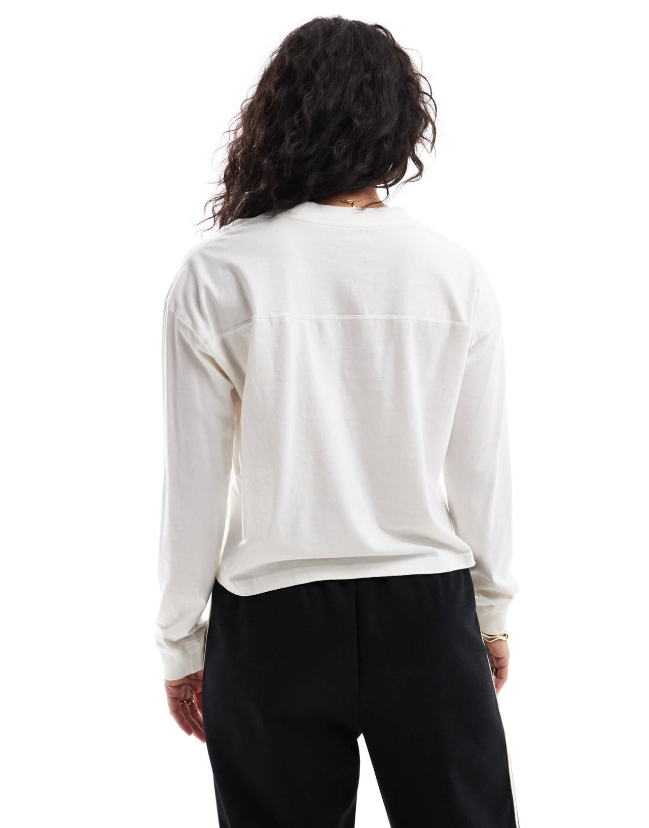 Kavu Francis long sleeve logo tshirt in white - ASOS Sample Sale EU Store