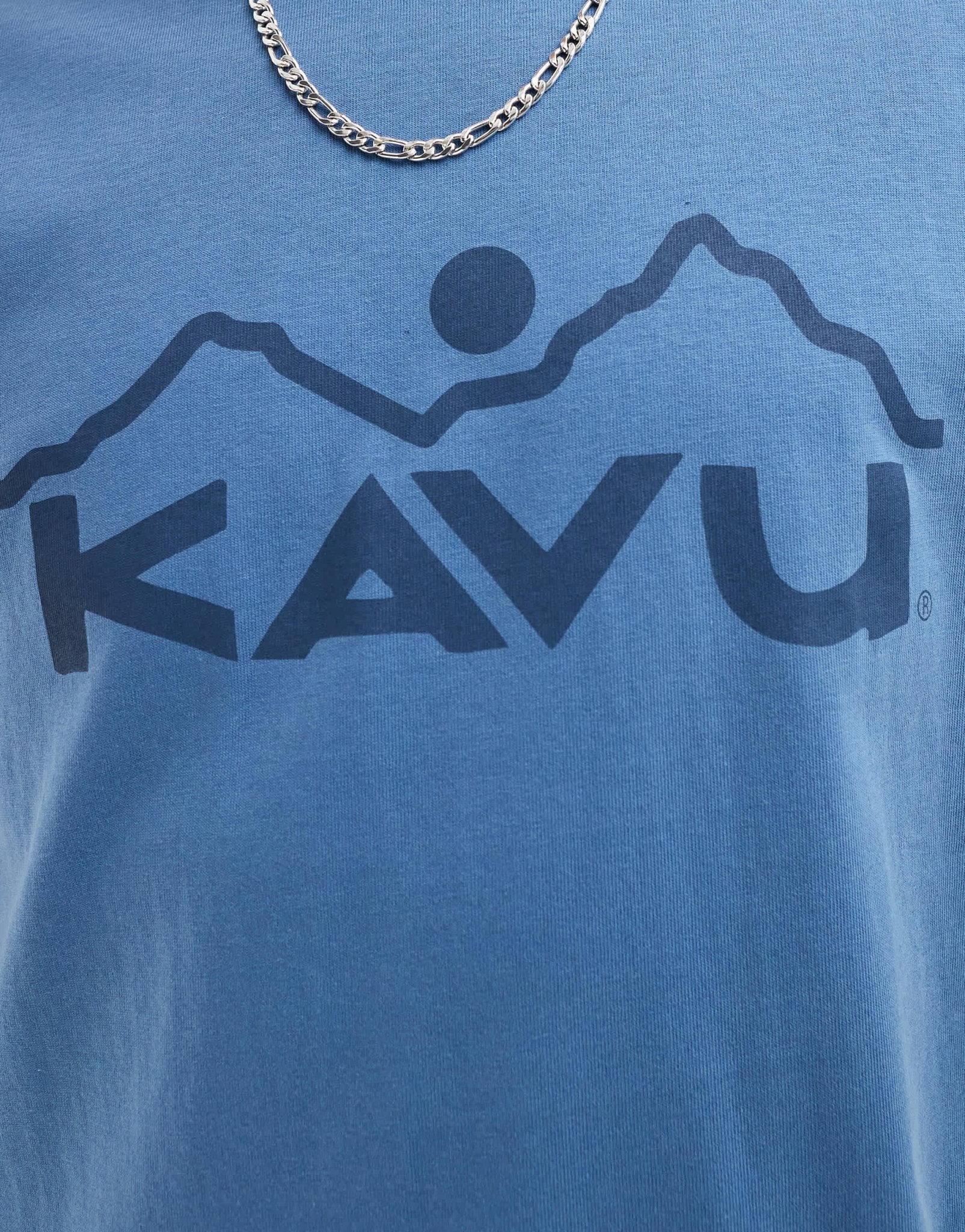 Kavu heritage front logo t-shirt in blue - ASOS Sample Sale EU Store