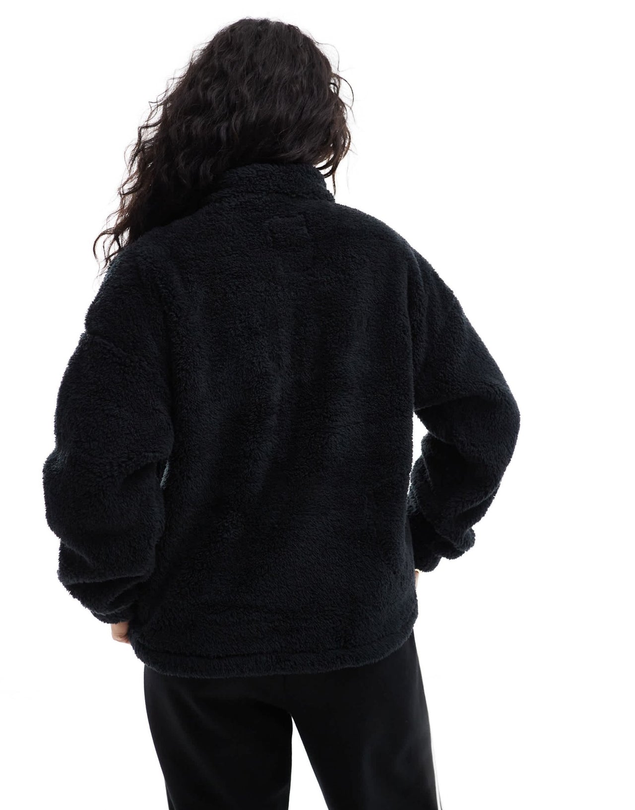 Kavu Pinesdale full zip heavy pile borg jacket in black - ASOS Sample Sale EU Store