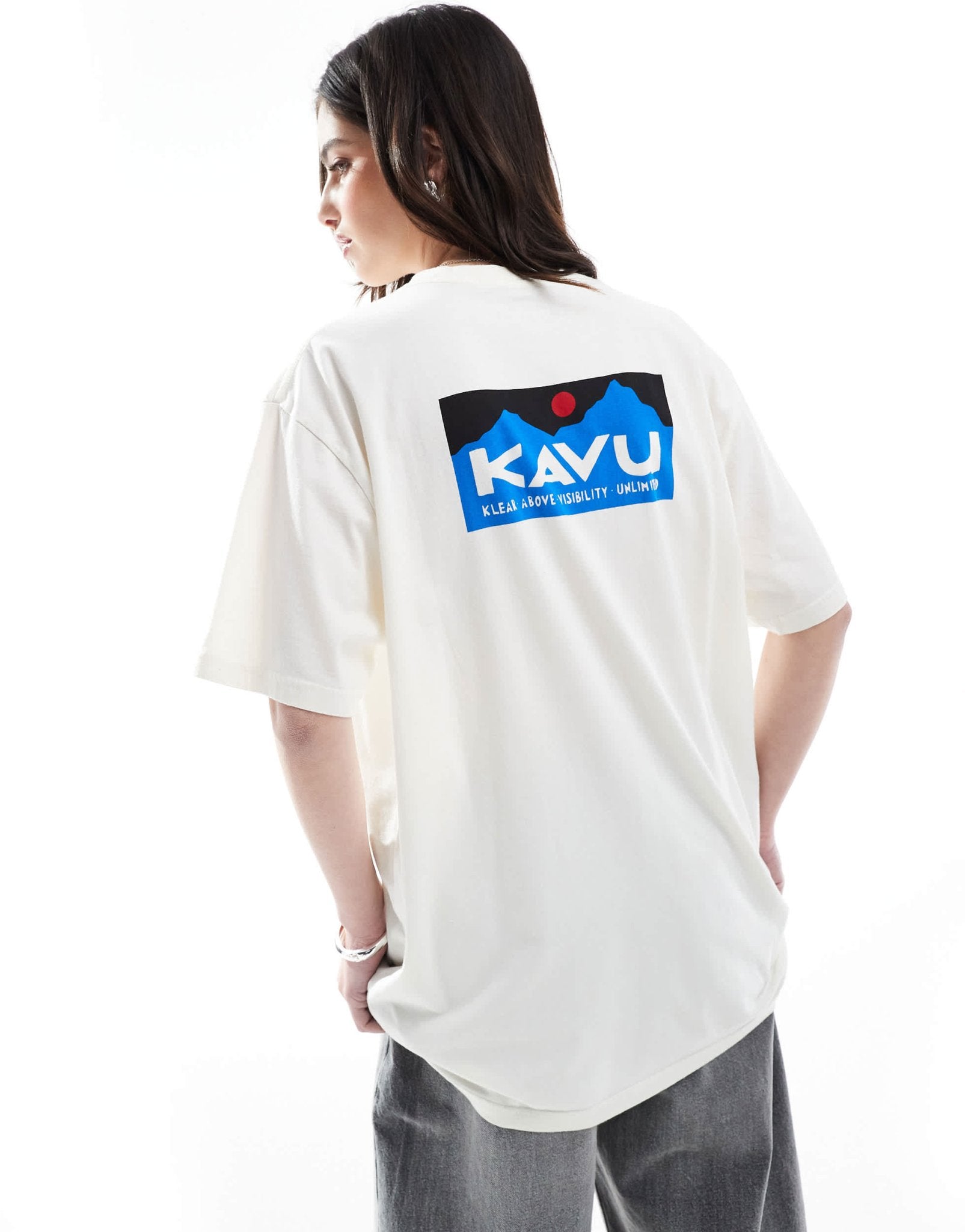 Kavu short sleeve t-shirt in cream - ASOS Sample Sale EU Store