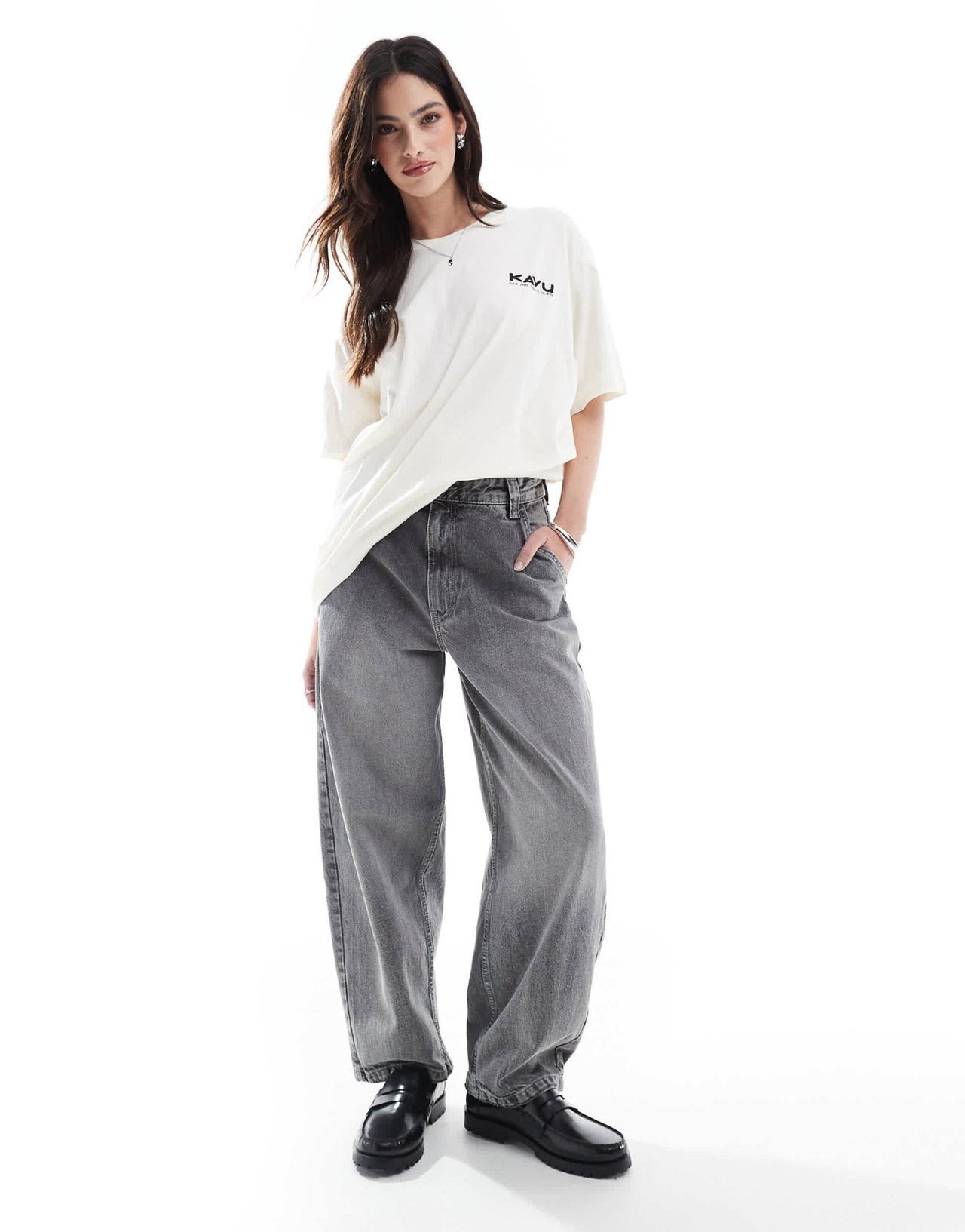 Kavu short sleeve t-shirt in cream - ASOS Sample Sale EU Store