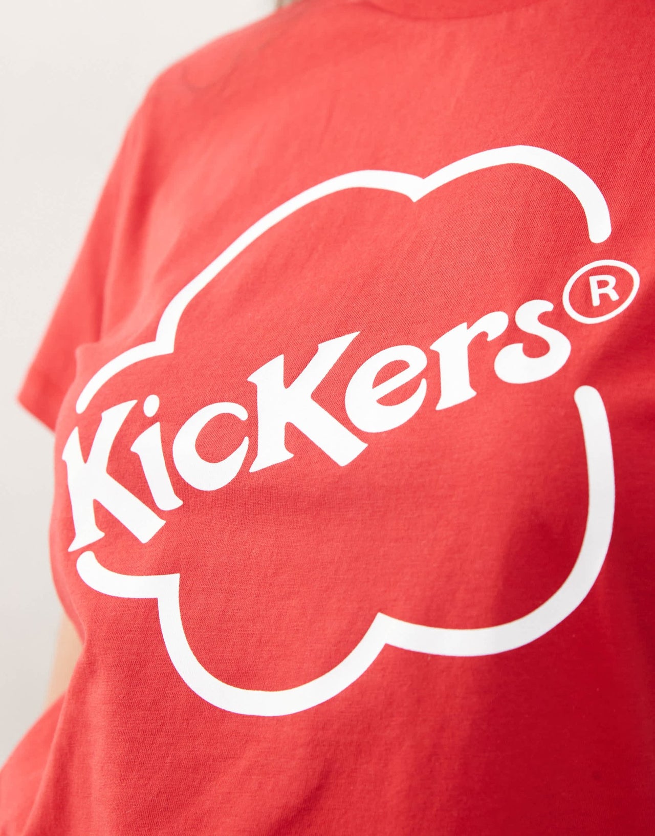 Kickers 90s baby tee with kickers logo in red - ASOS Sample Sale EU Store