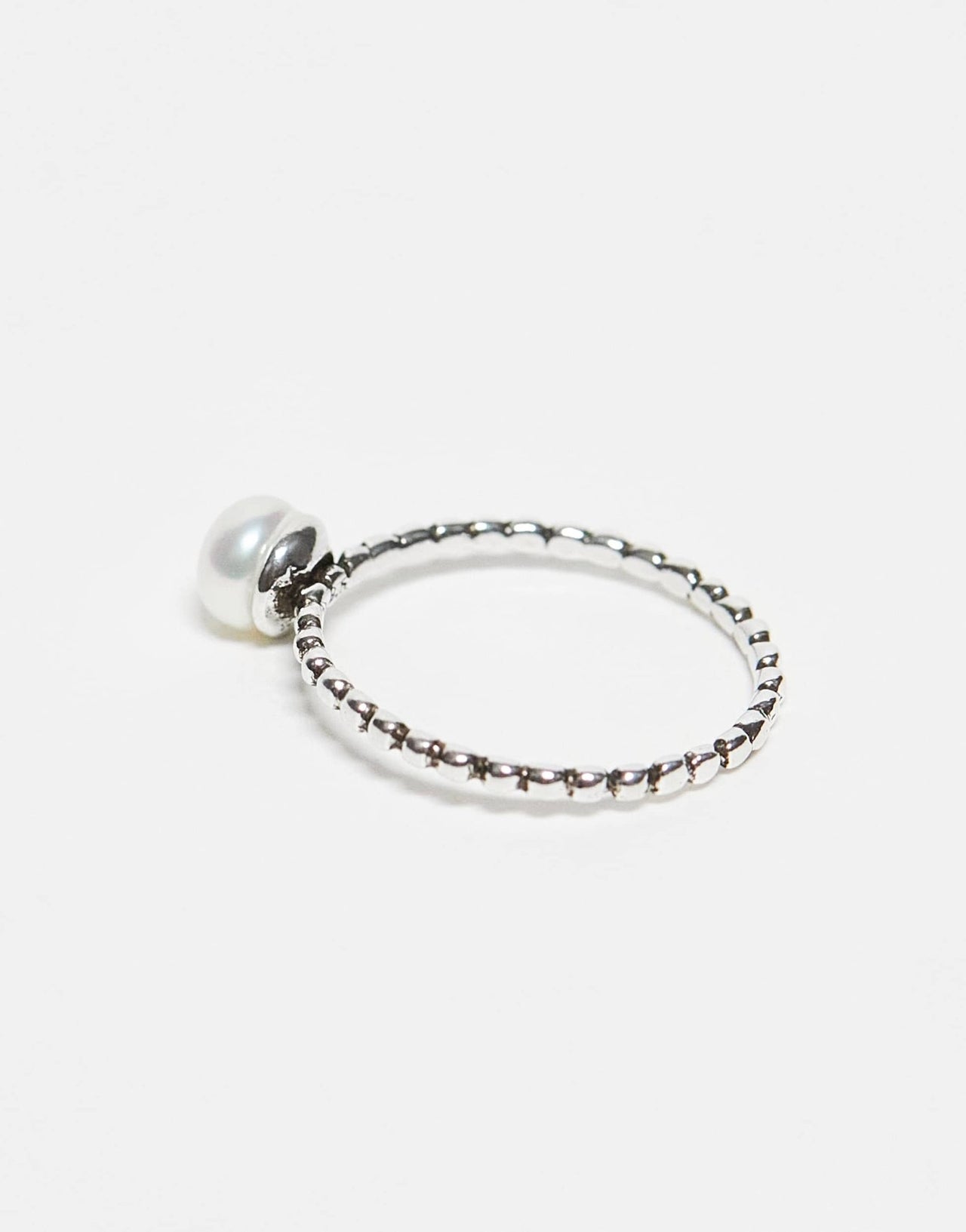 Kingsley Ryan sterling silver pearl ring - ASOS Sample Sale EU Store
