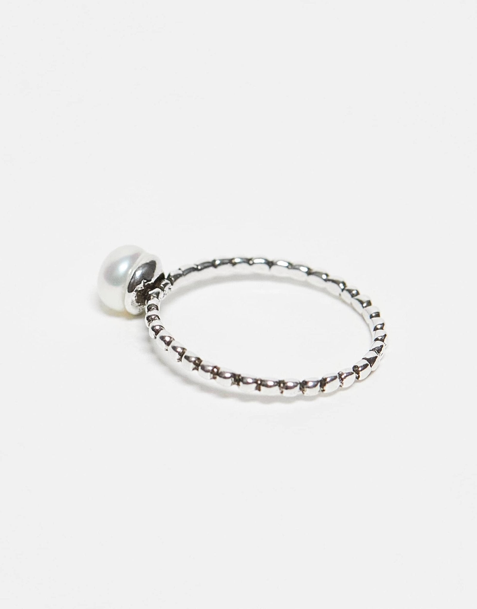 Kingsley Ryan sterling silver pearl ring - ASOS Sample Sale EU Store