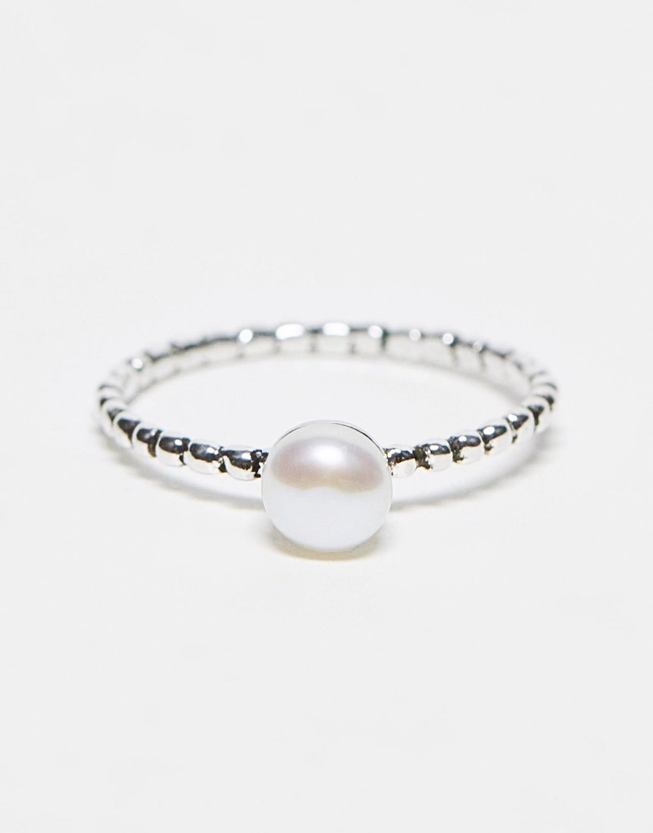Kingsley Ryan sterling silver pearl ring - ASOS Sample Sale EU Store
