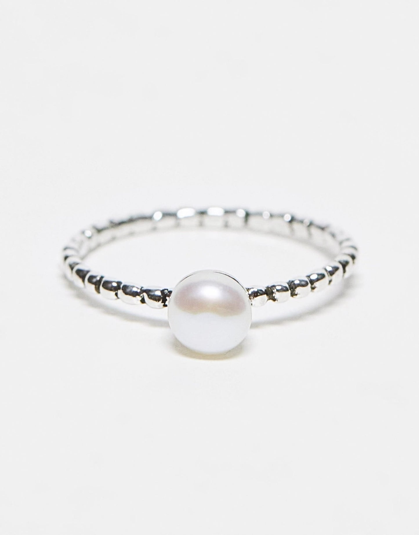 Kingsley Ryan sterling silver pearl ring - ASOS Sample Sale EU Store