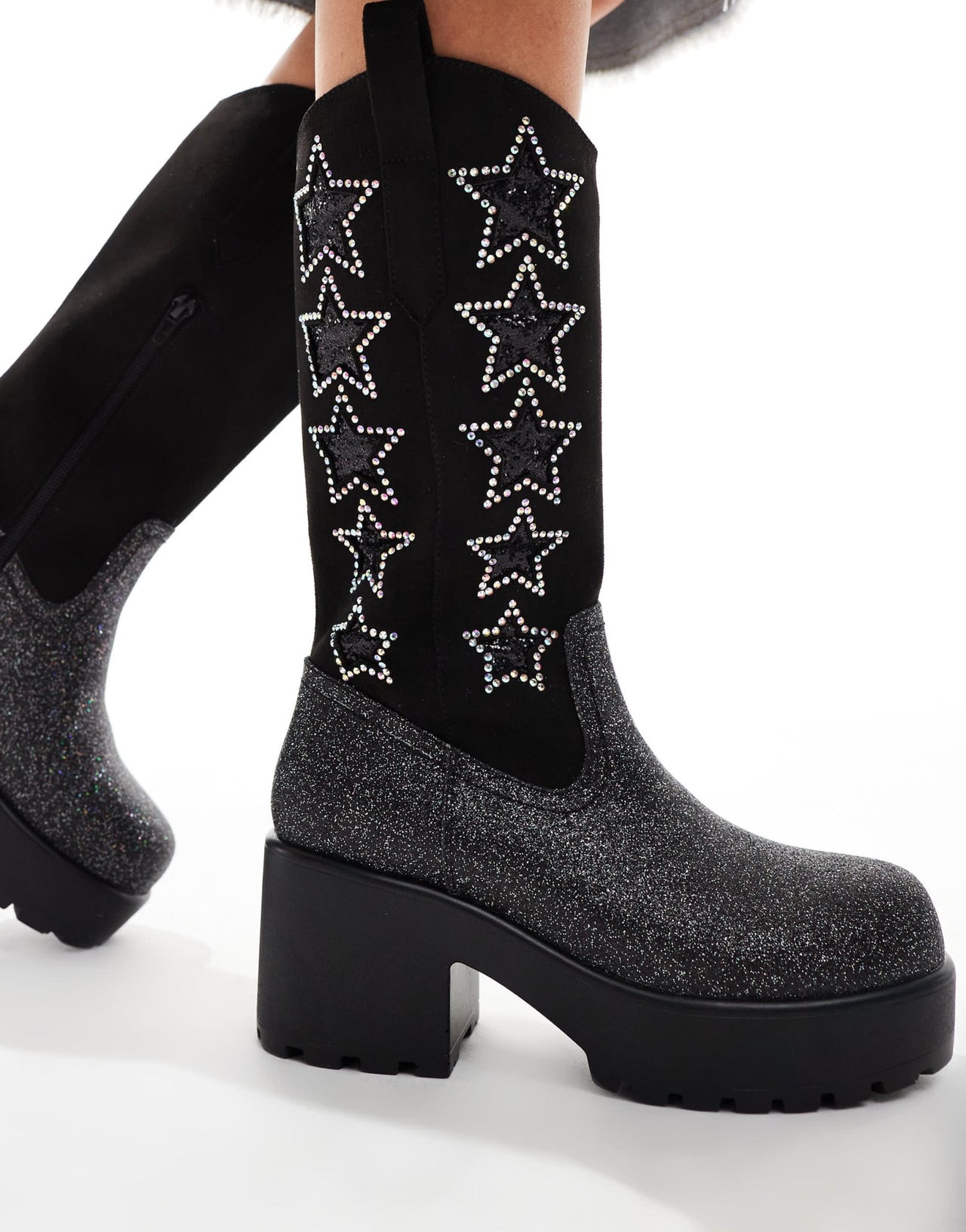 Koi Pastel Supernova Chunky Western Boots - ASOS Sample Sale EU Store