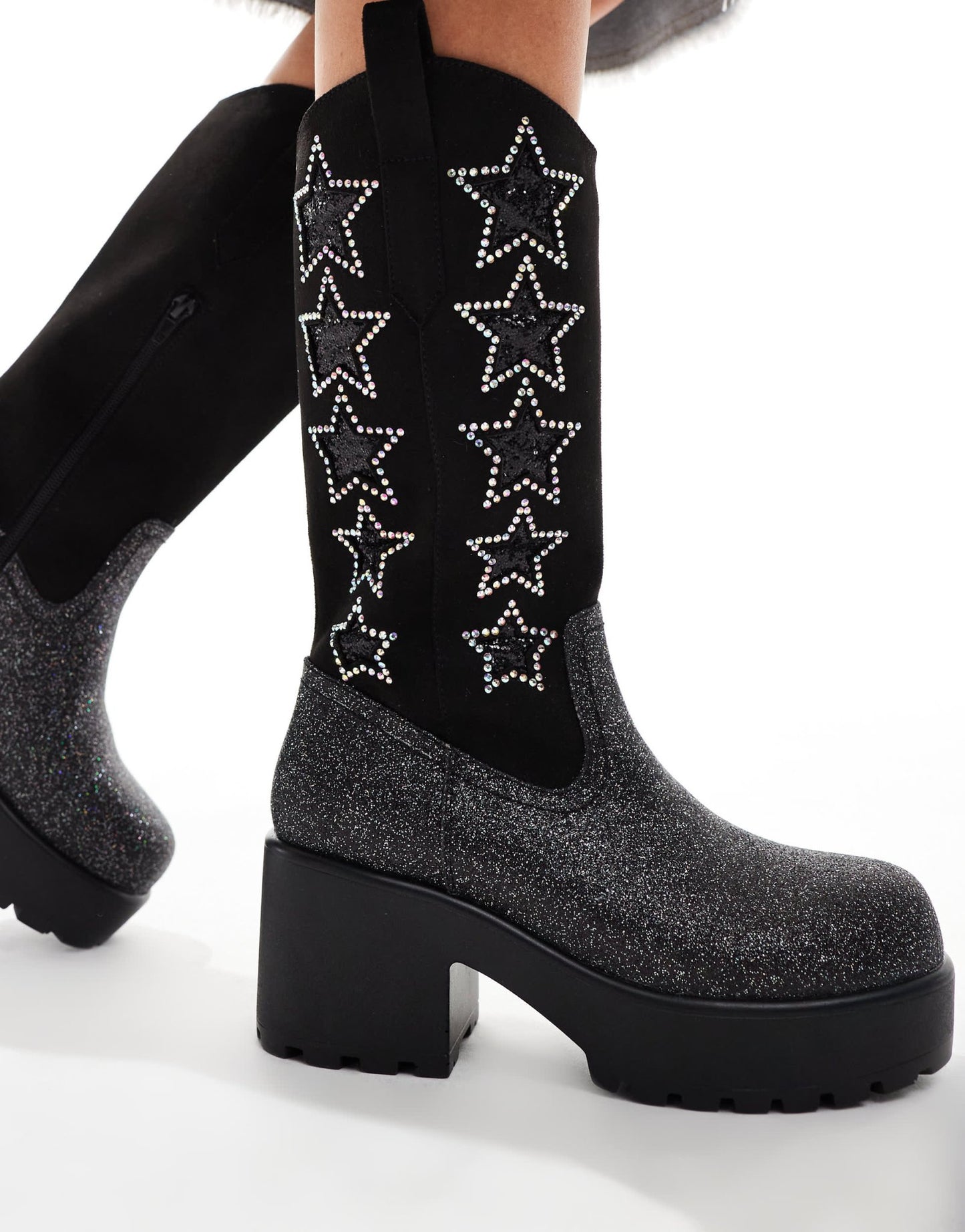 Koi Pastel Supernova Chunky Western Boots - ASOS Sample Sale EU Store