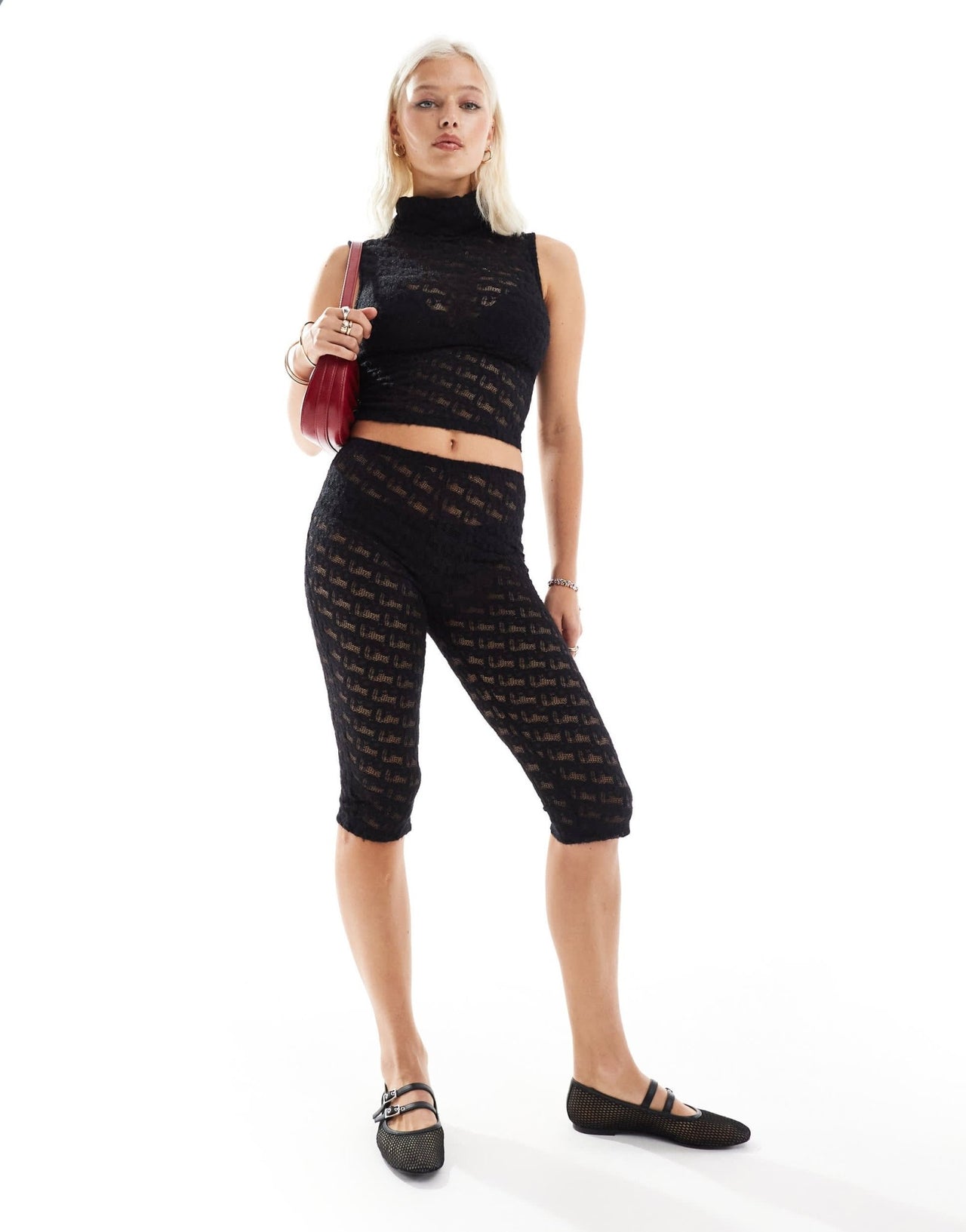 Labelrail x Daisy Birchall bow lace high neck top in black - ASOS Sample Sale EU Store