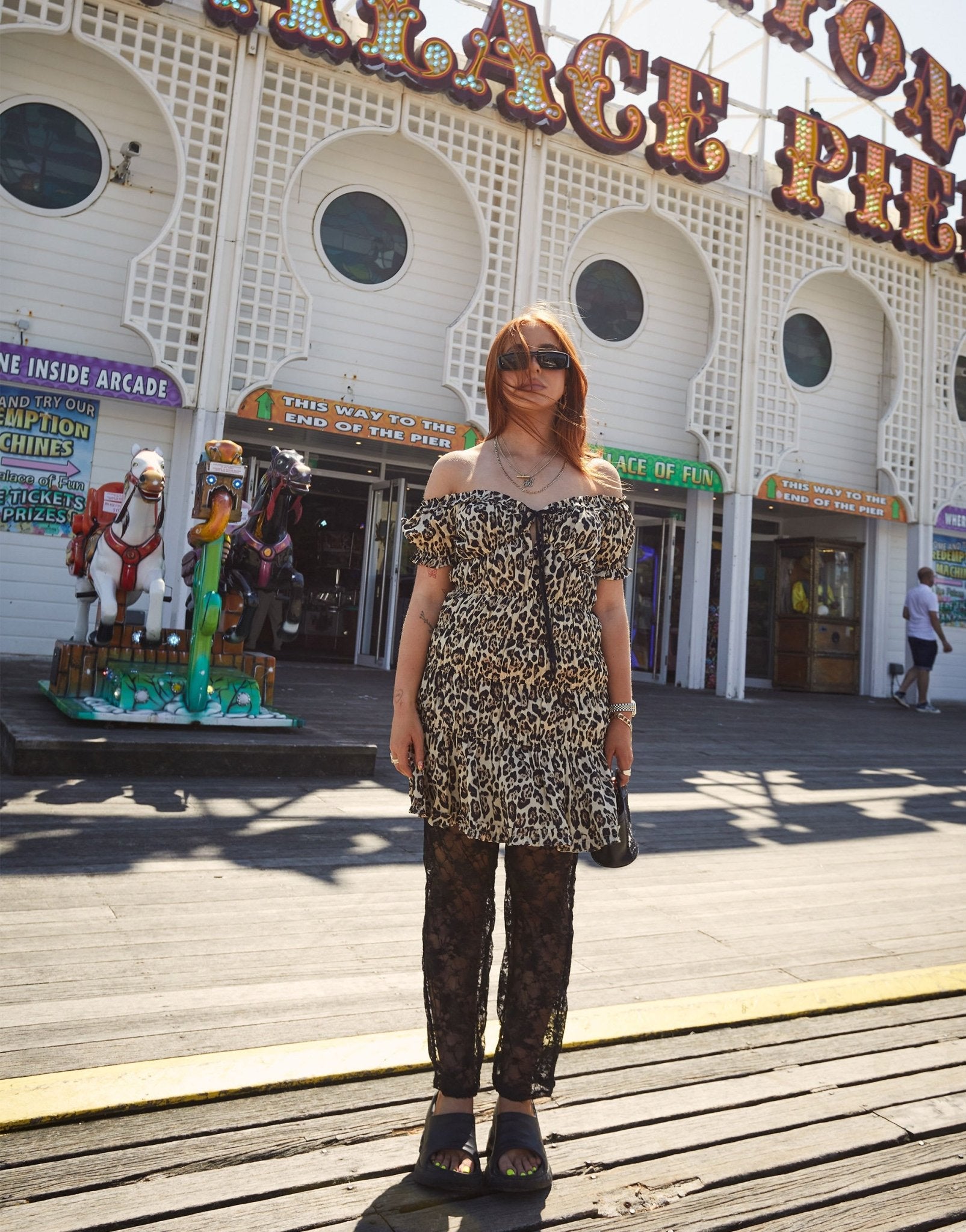 Labelrail x Laura Elizabeth Klein ruched mini dress in leopard - ASOS Sample Sale EU Store