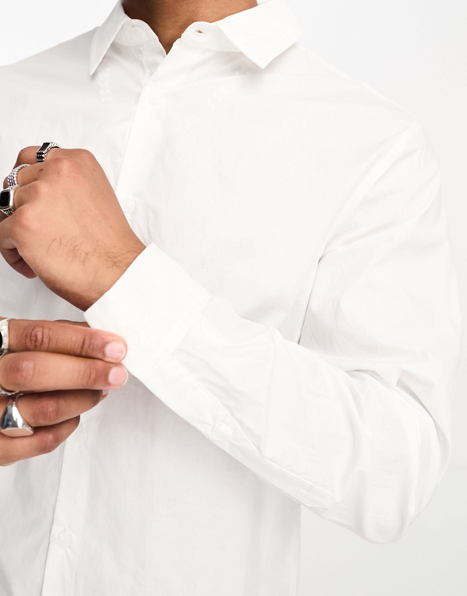 Labelrail x Stan & Tom fitted dress shirt in white - ASOS Sample Sale EU Store