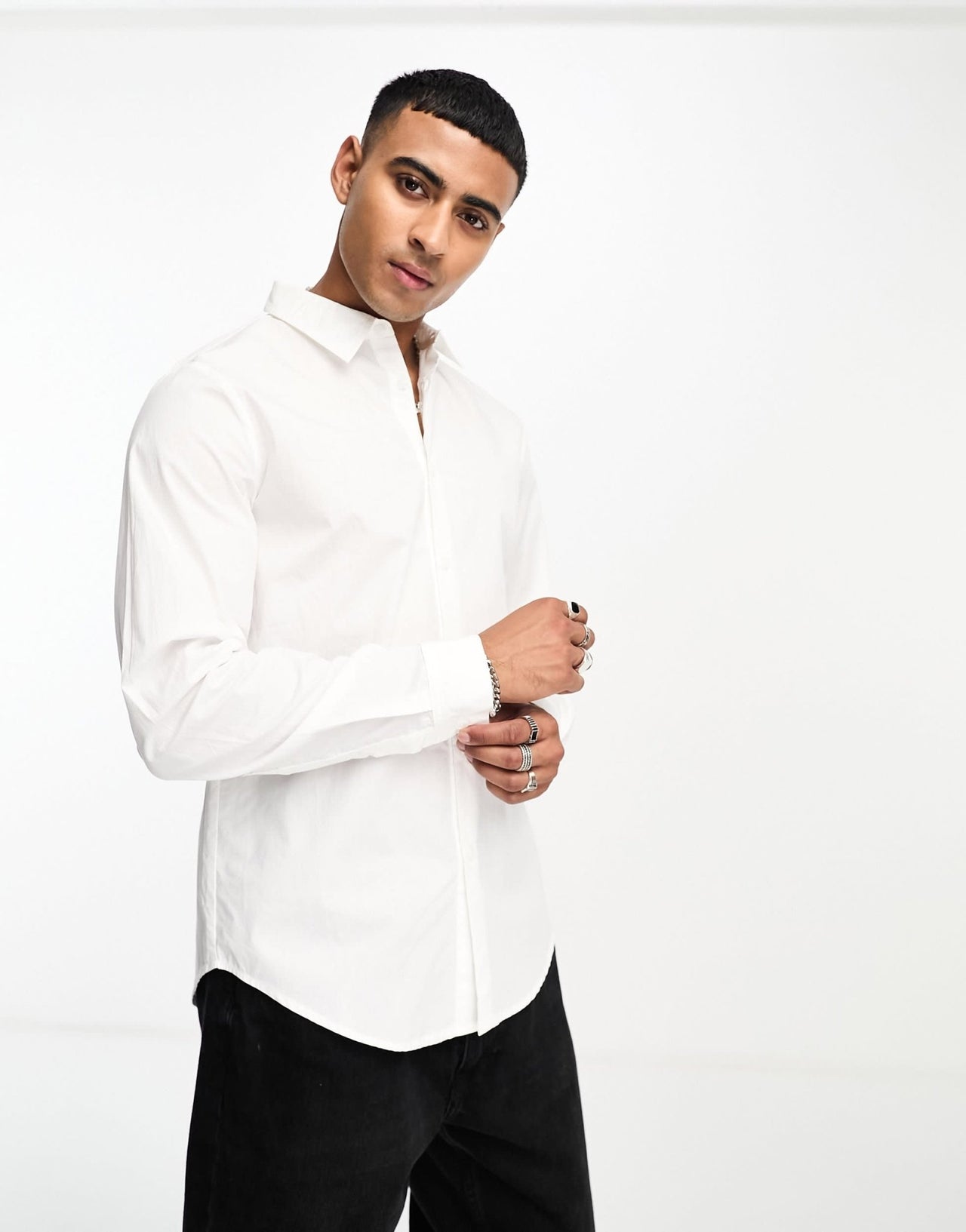 Labelrail x Stan & Tom fitted dress shirt in white - ASOS Sample Sale EU Store