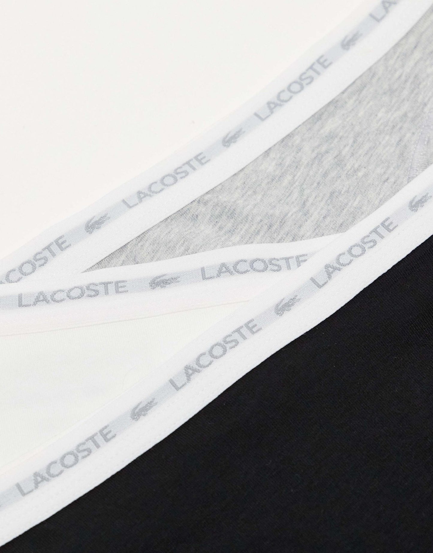 Lacoste 3 pack briefs in black grey white - ASOS Sample Sale EU Store