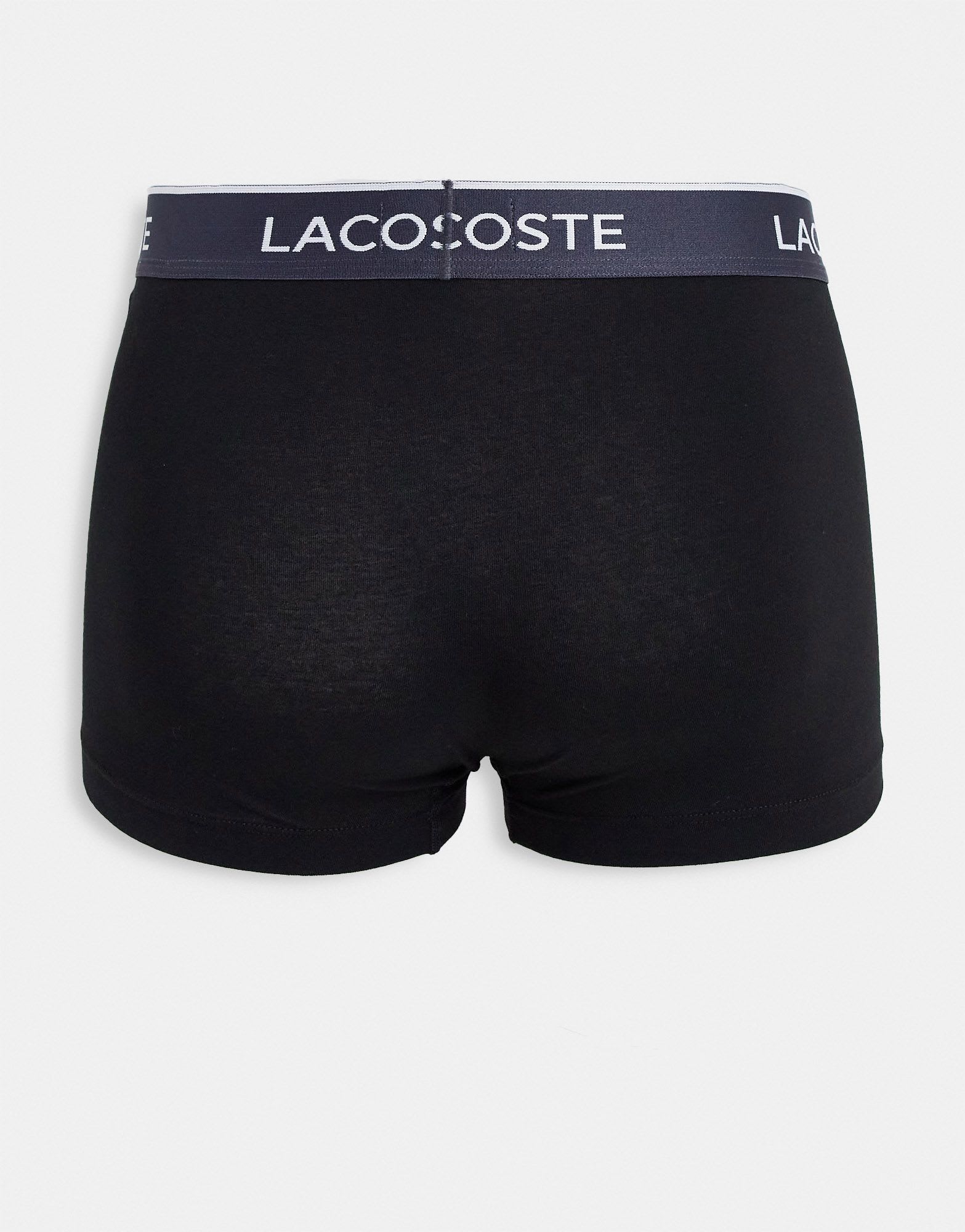 Lacoste 3 pack trunks contrast waistband in black - ASOS Sample Sale EU Store