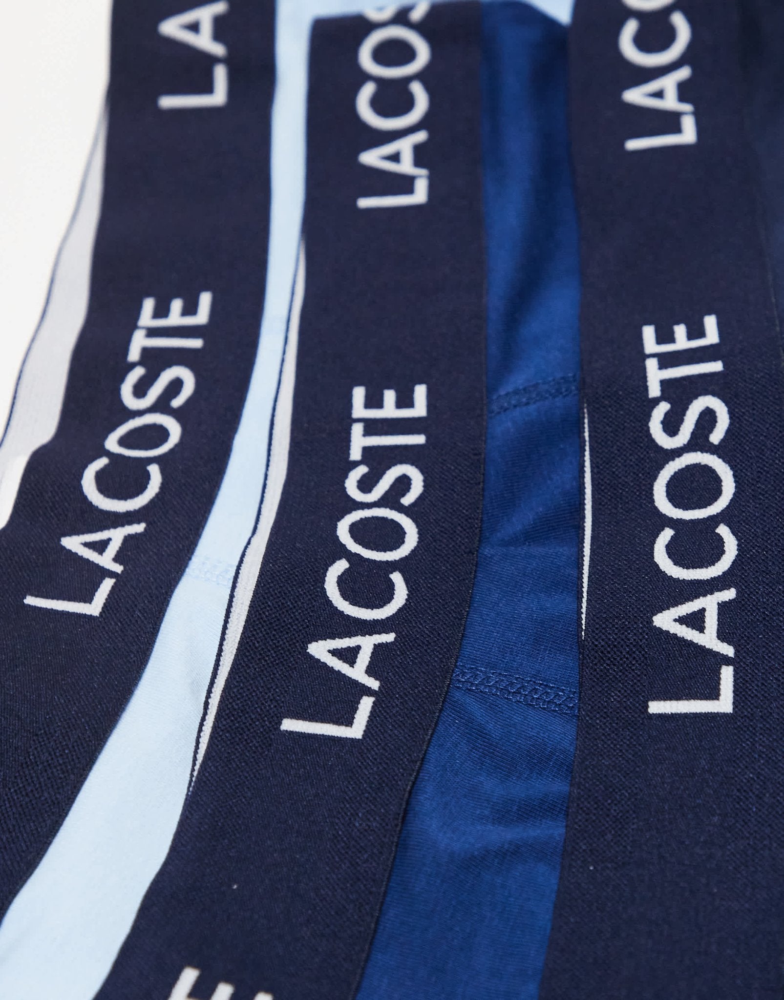 Lacoste 3 pack trunks in blue - ASOS Sample Sale EU Store