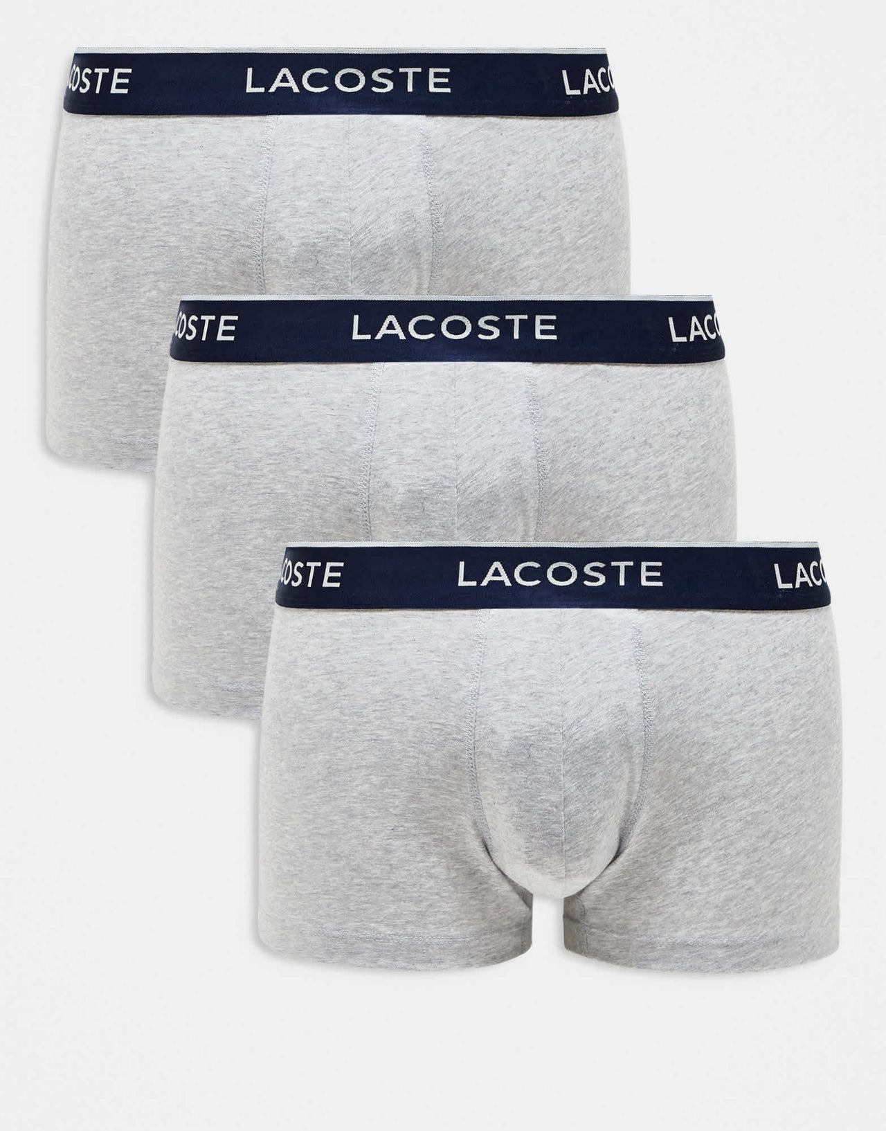 Lacoste 3 pack trunks in grey - ASOS Sample Sale EU Store
