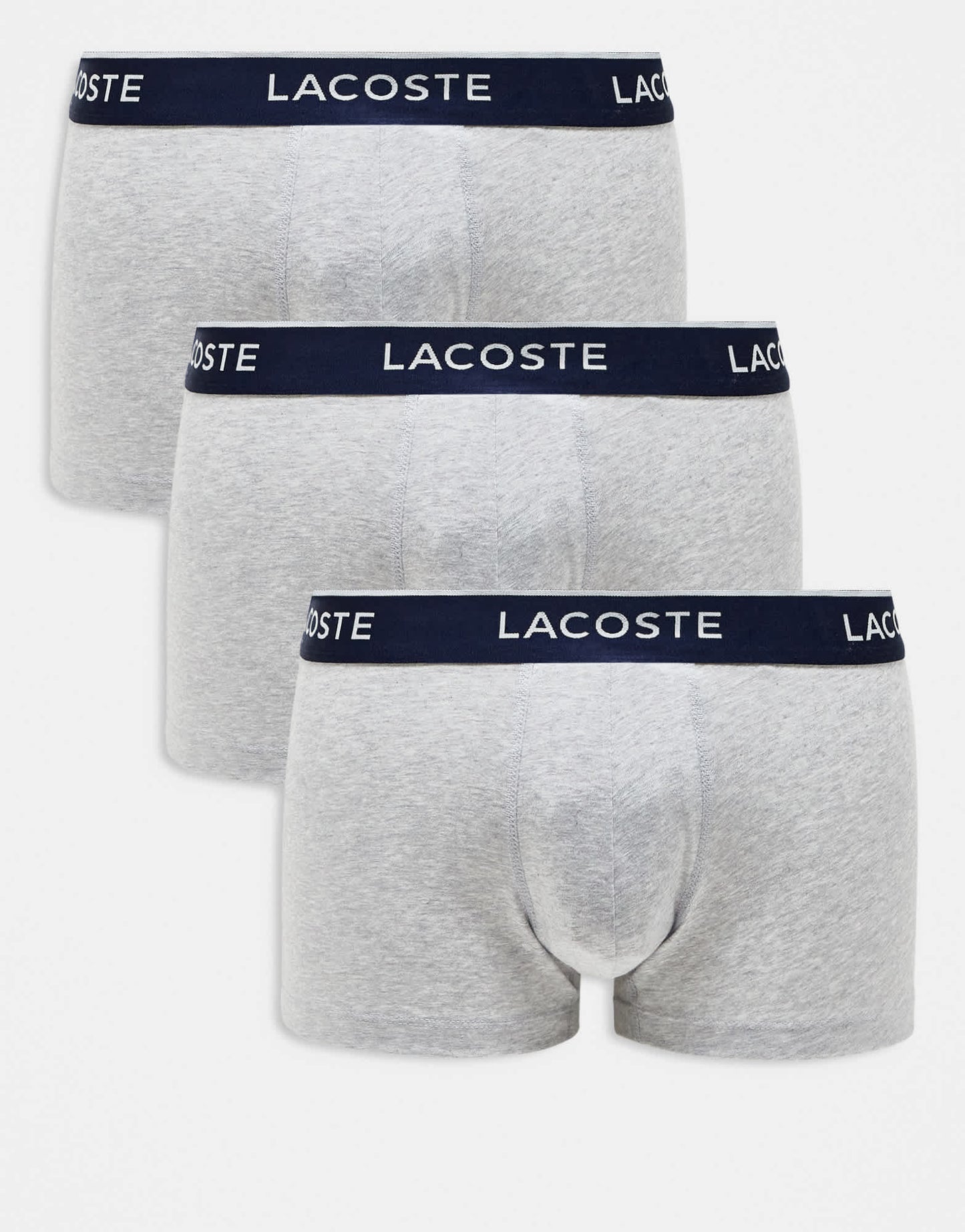 Lacoste 3 pack trunks in grey - ASOS Sample Sale EU Store