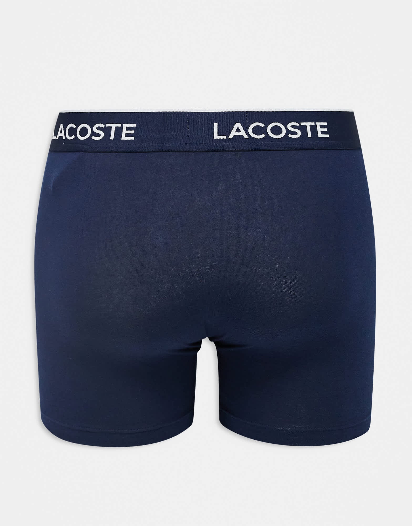 Lacoste 3pack boxer briefs in navy with coloured waistbands - ASOS Sample Sale EU Store