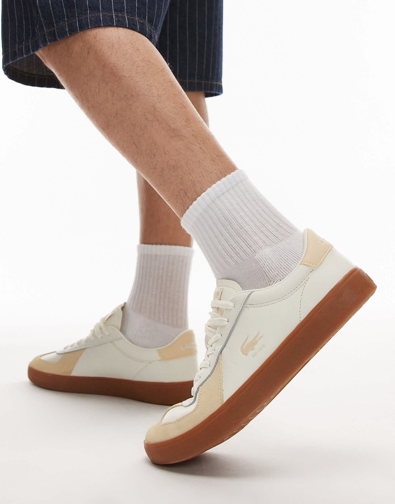 Lacoste baseshot pro trainers in tonal beige - ASOS Sample Sale EU Store