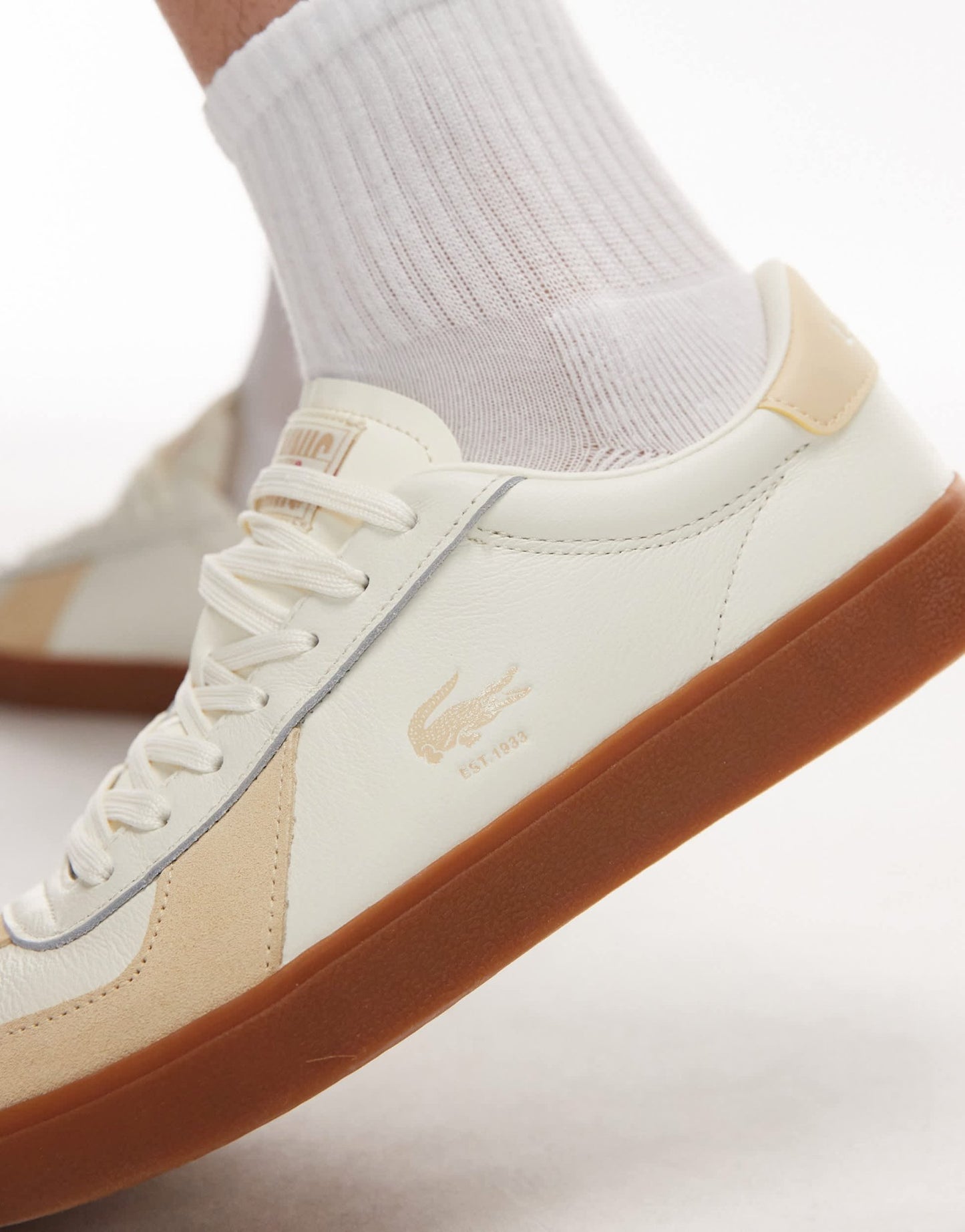 Lacoste baseshot pro trainers in tonal beige - ASOS Sample Sale EU Store