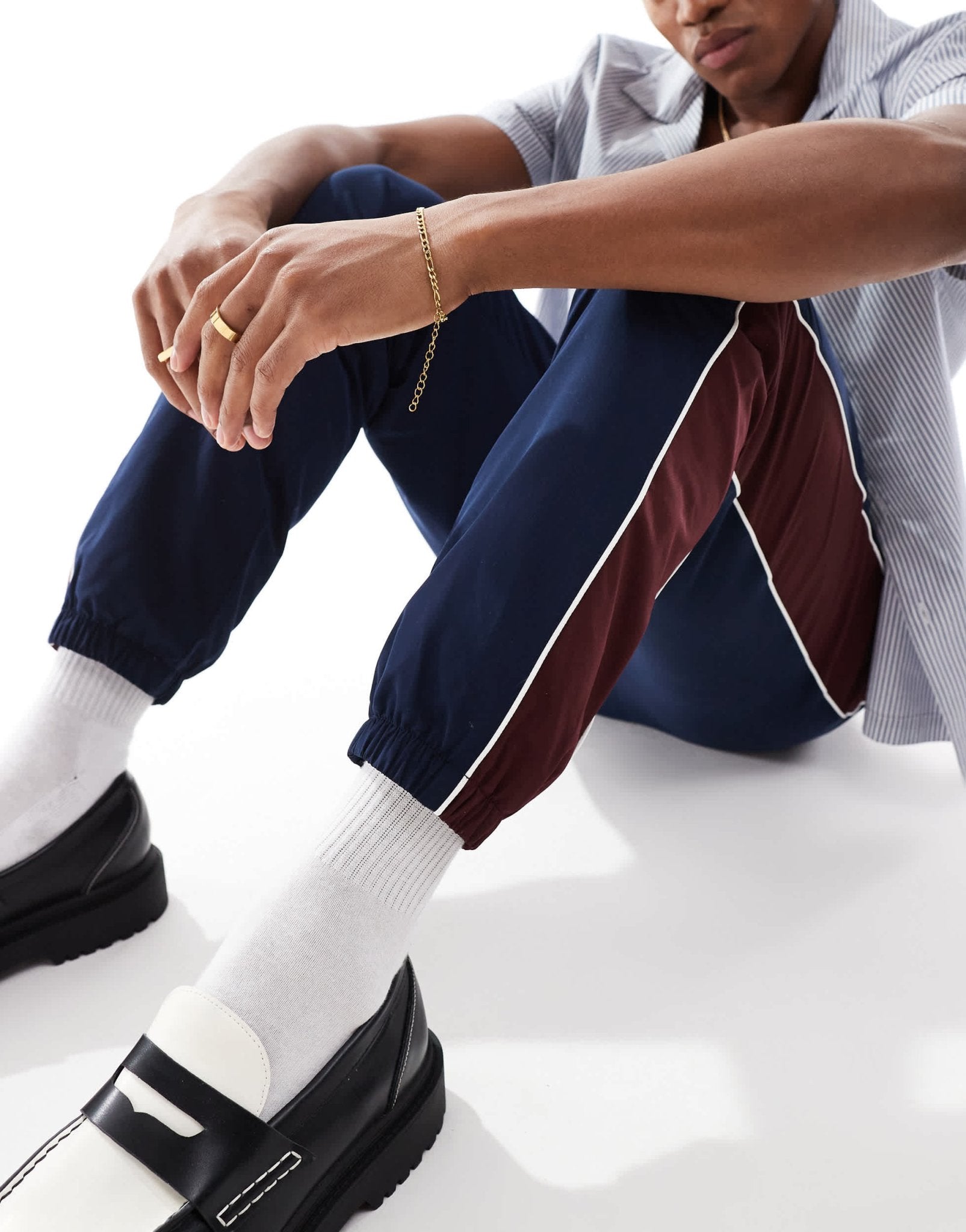 Lacoste colour block sweatpants in navy - ASOS Sample Sale EU Store