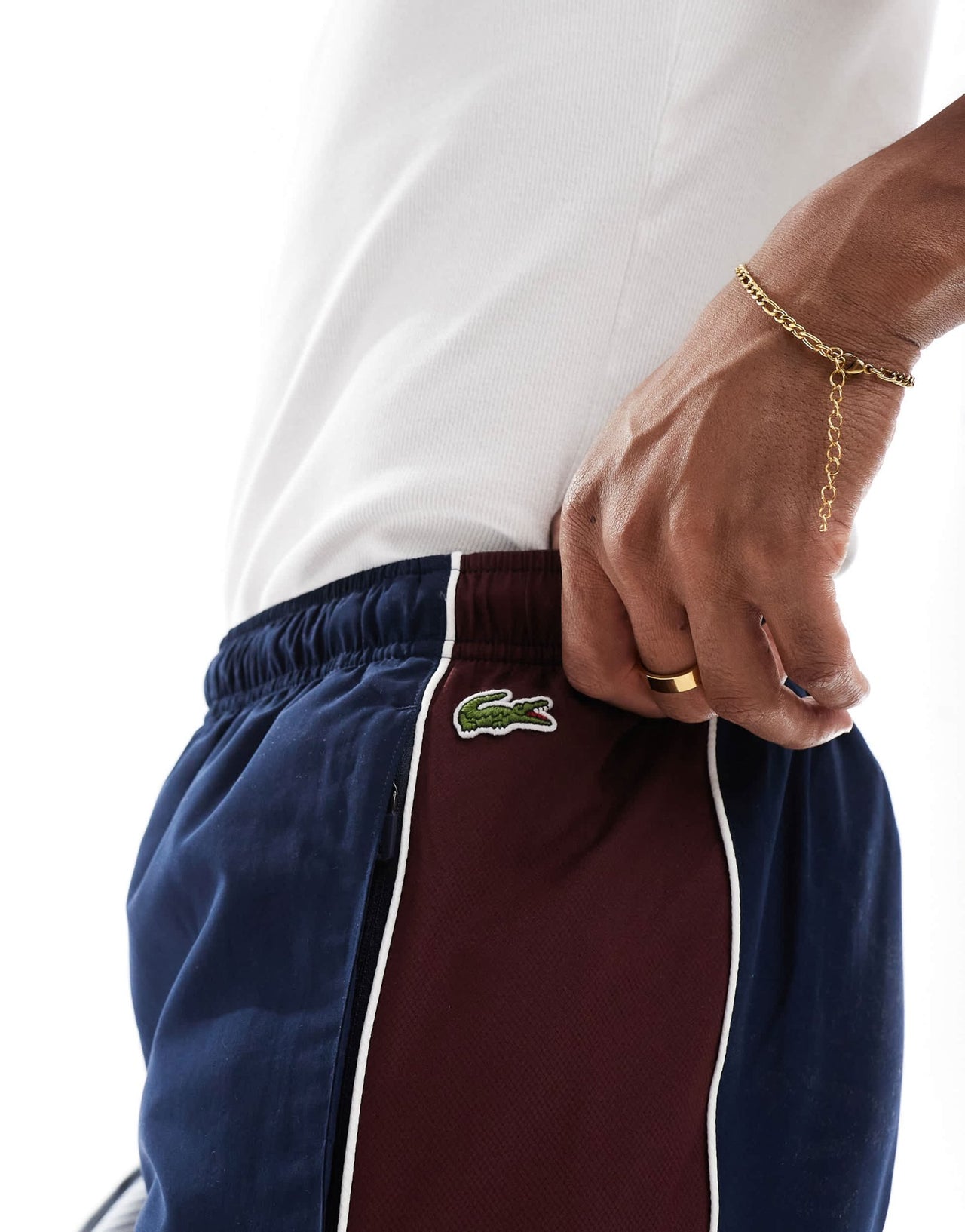 Lacoste colour block sweatpants in navy - ASOS Sample Sale EU Store