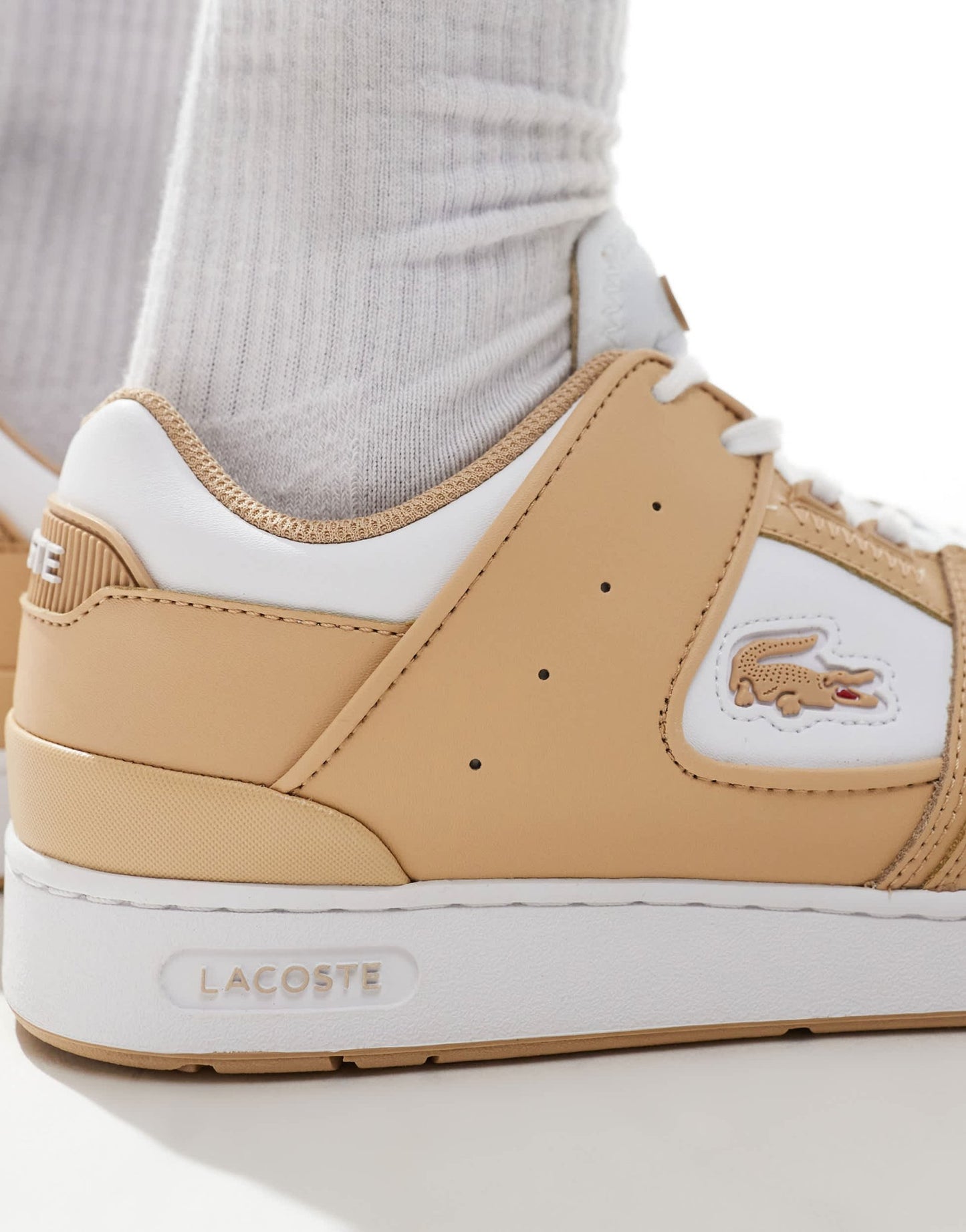 Lacoste court cage 124 1 sma trainers in brown - ASOS Sample Sale EU Store