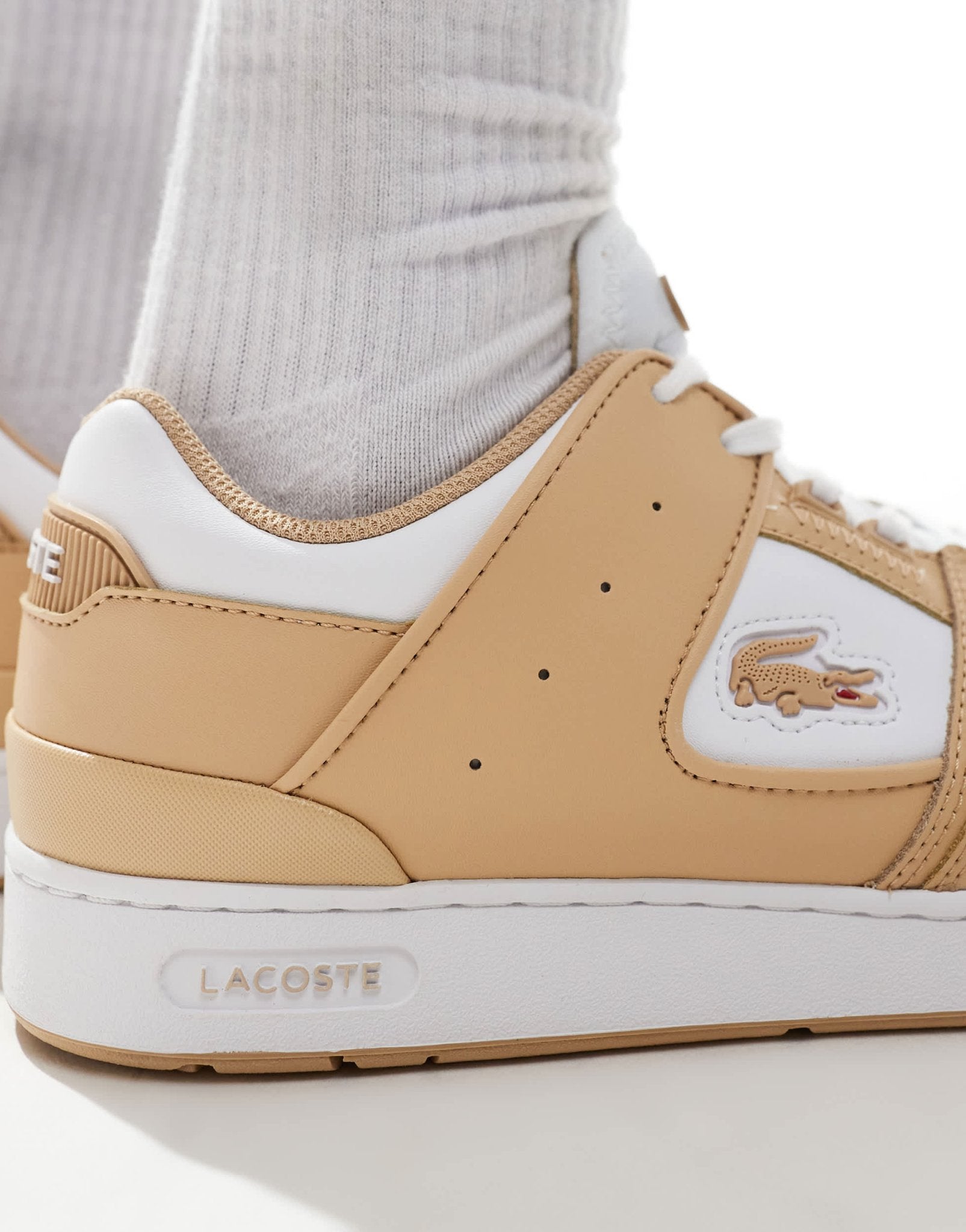 Lacoste court cage 124 1 sma trainers in brown - ASOS Sample Sale EU Store