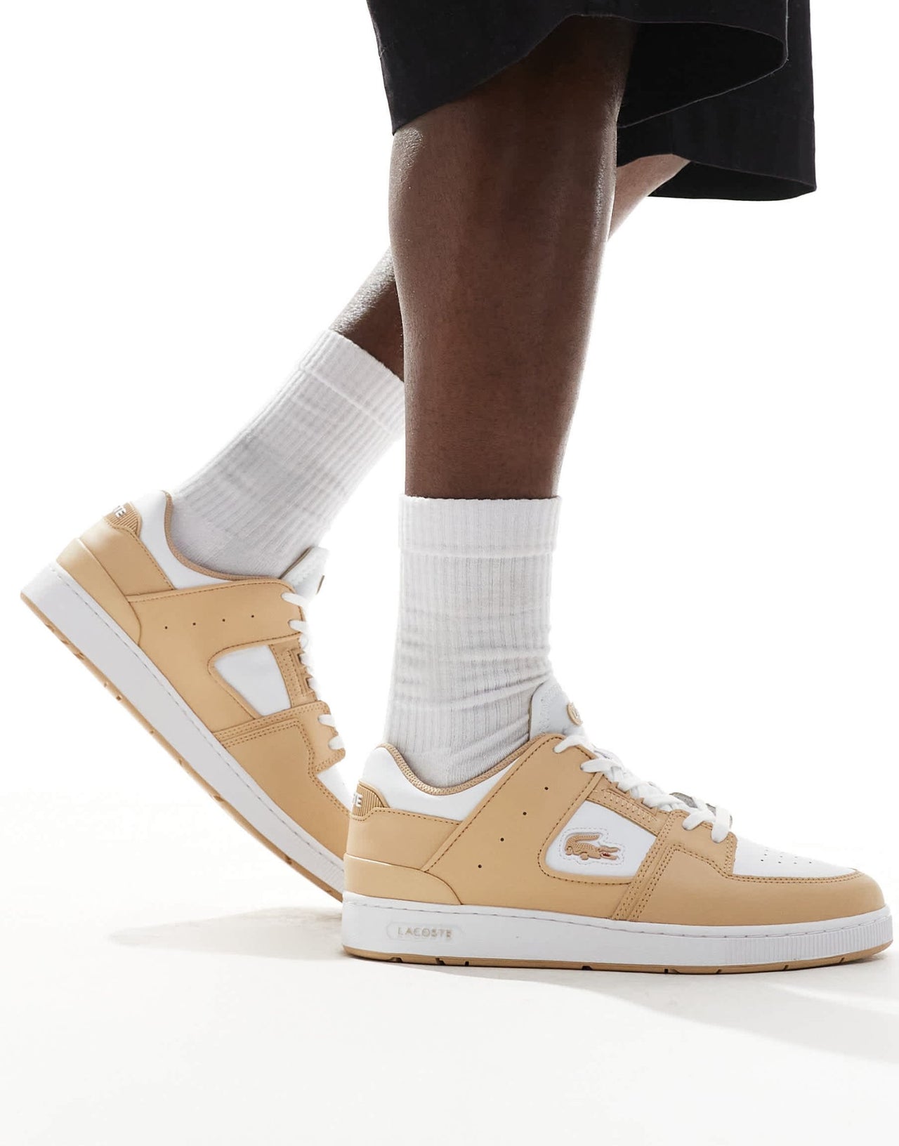 Lacoste court cage 124 1 sma trainers in brown - ASOS Sample Sale EU Store
