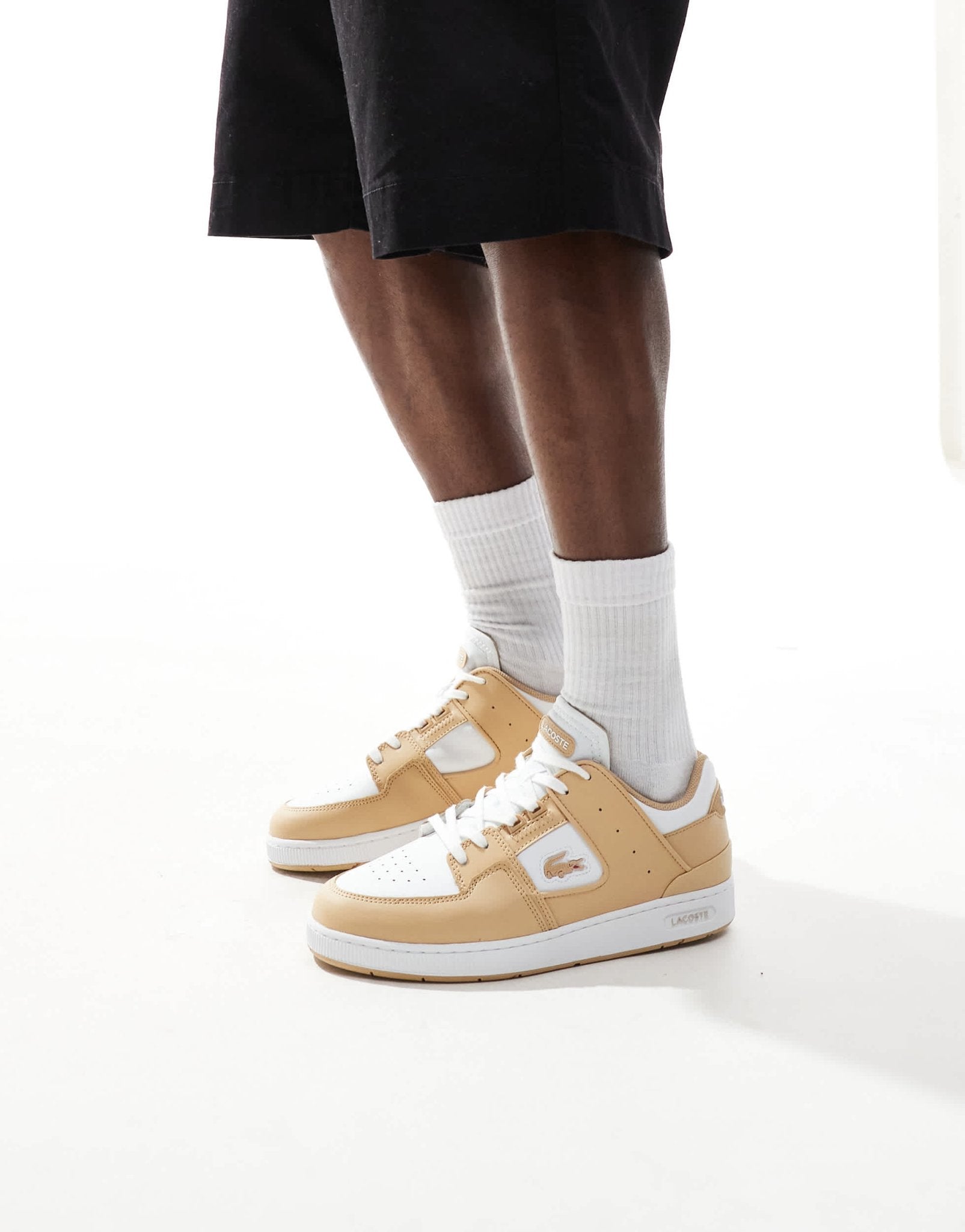 Lacoste court cage 124 1 sma trainers in brown - ASOS Sample Sale EU Store