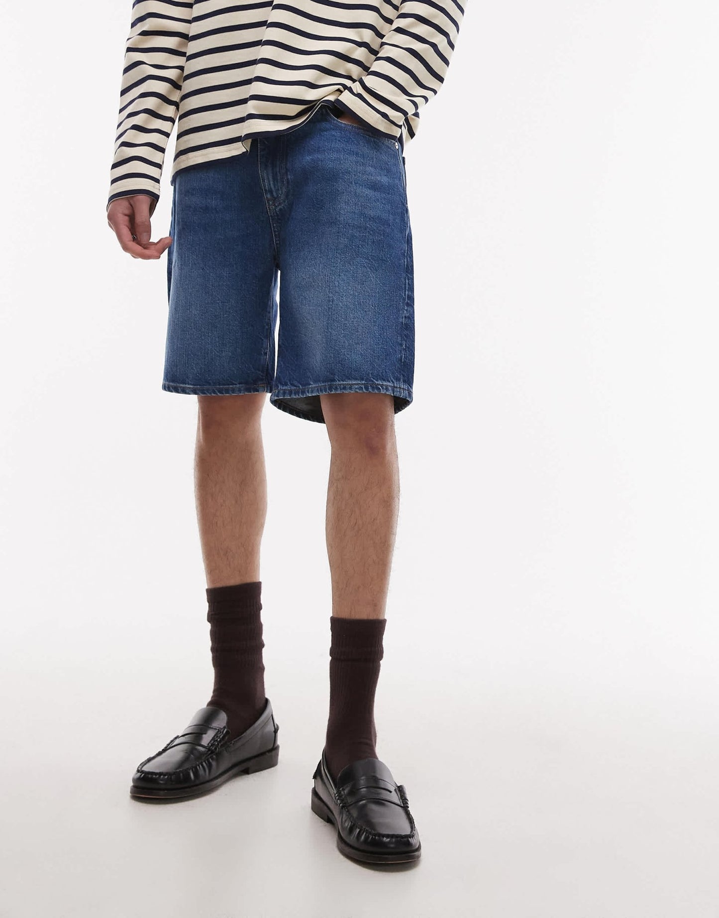 Lacoste denim shorts in darkwash blue - ASOS Sample Sale EU Store