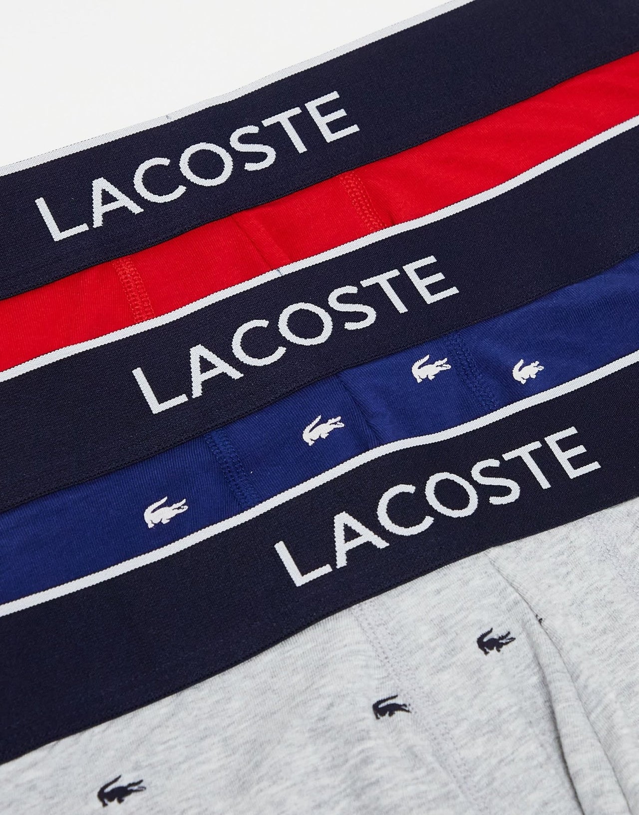 Lacoste graphics 3 pack trunks in multi - ASOS Sample Sale EU Store
