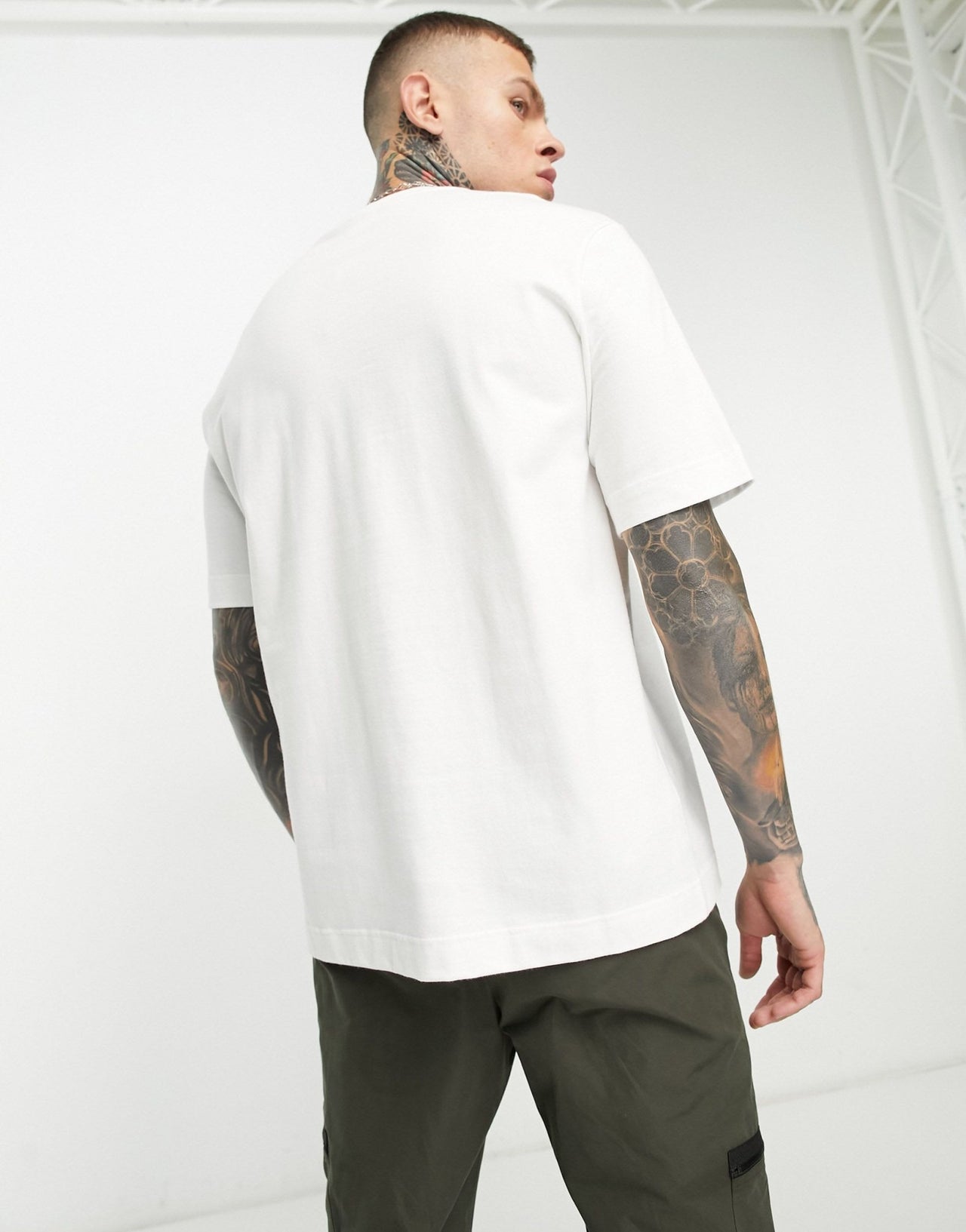 Lacoste large logo oversized t-shirt in white - ASOS Sample Sale EU Store