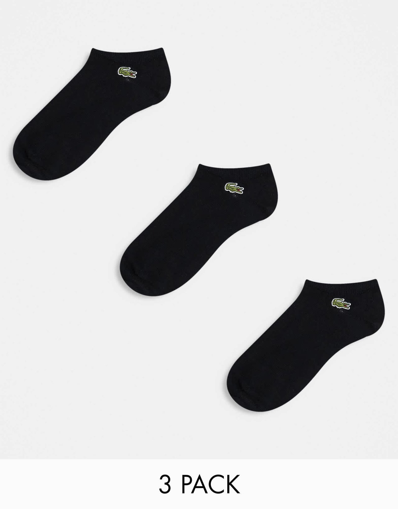 Lacoste pack of 3 socks in black - ASOS Sample Sale EU Store