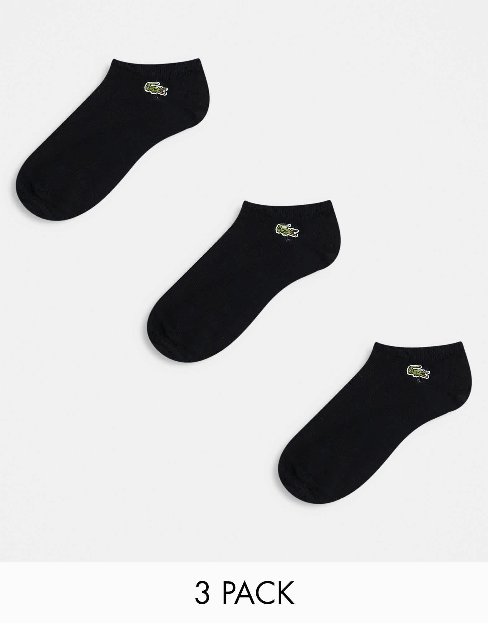 Lacoste pack of 3 socks in black - ASOS Sample Sale EU Store
